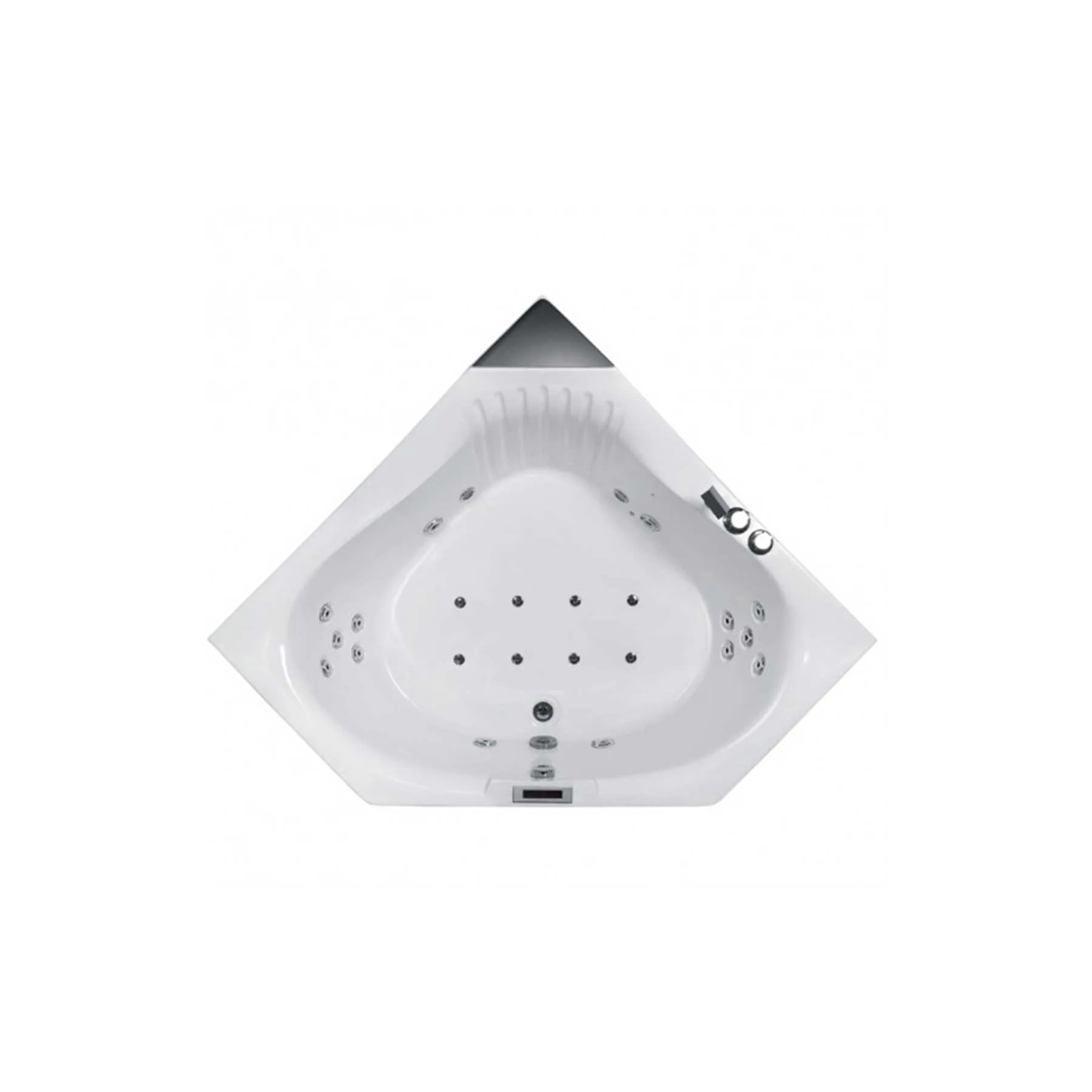 Platinum Eago 168 59L x 59W x 32H 2 Person Whirlpool Bathtub - image 3