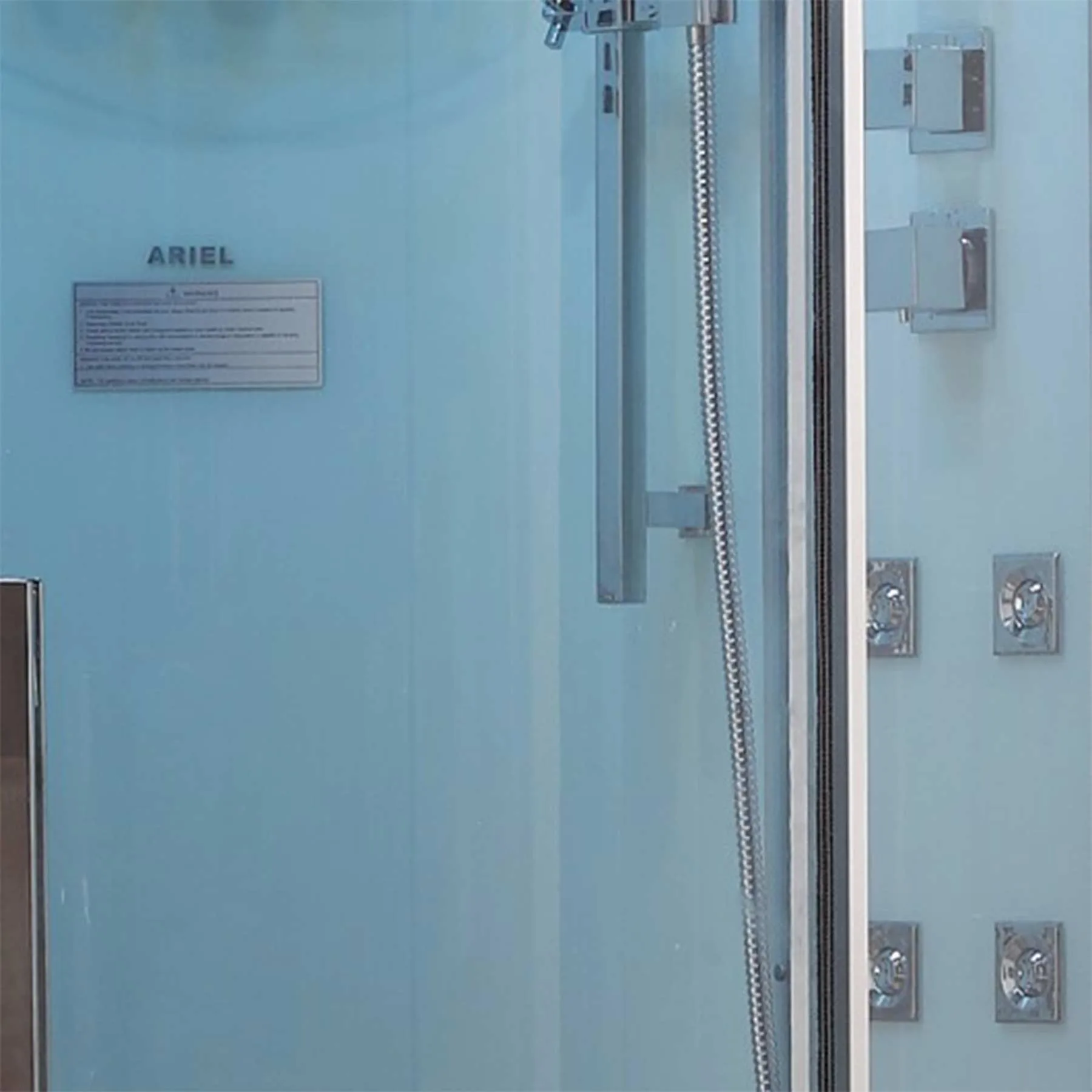 Platinum DZ963F8 39L x 39W x 89H 1 Person Corner Steam Shower - image 4