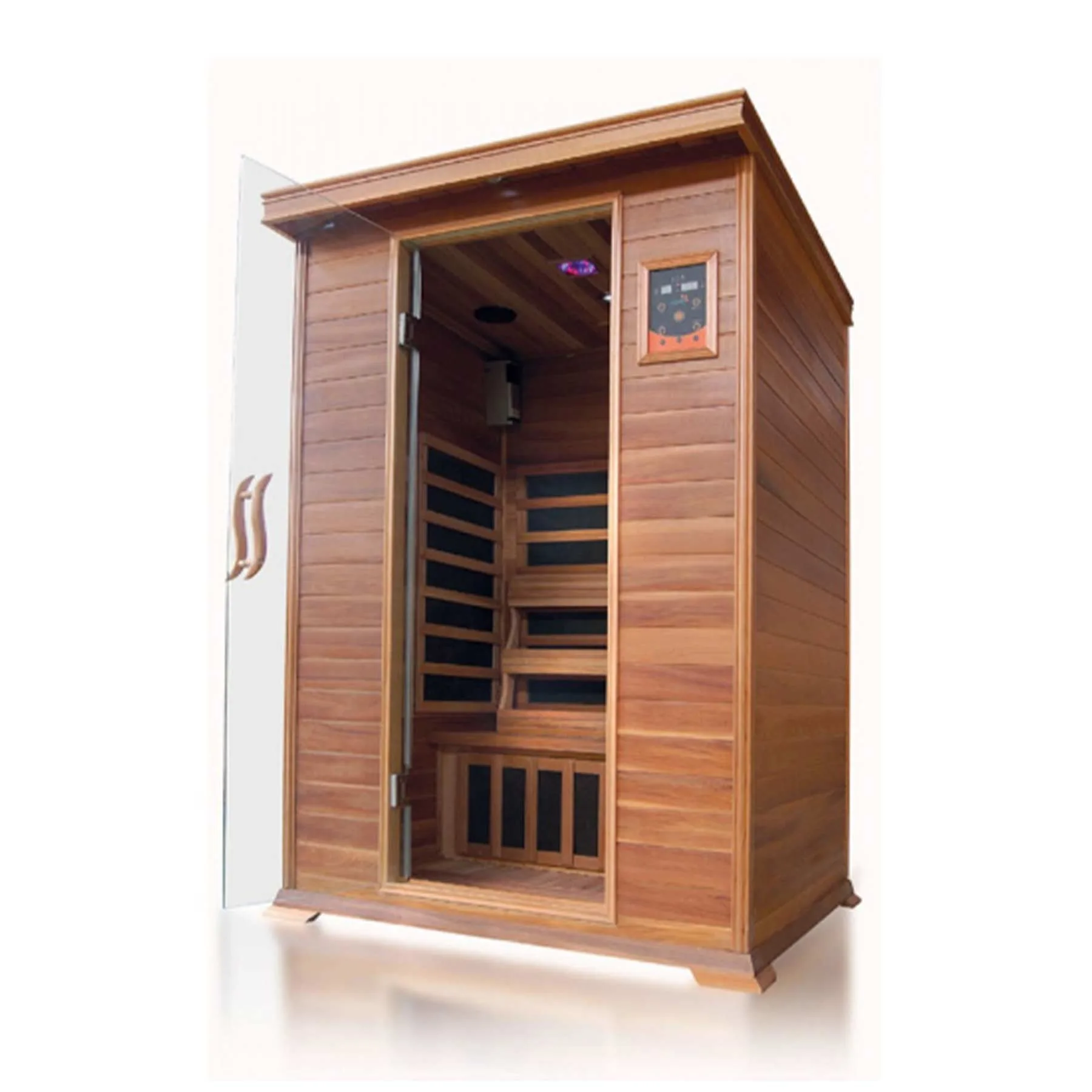Sunray Sierra 2 Person Nano Cedar Indoor Infrared Sauna - image 1