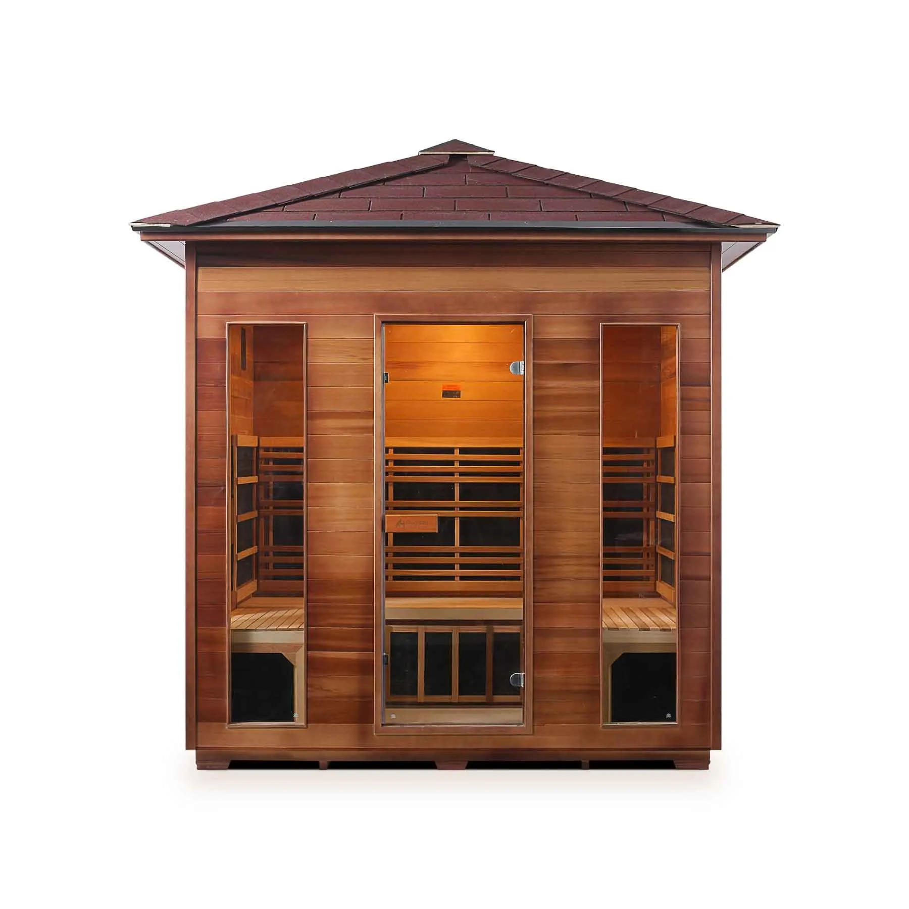 Enlighten Rustic 5 Person Low EMF Outdoor Infrared Sauna - image 2