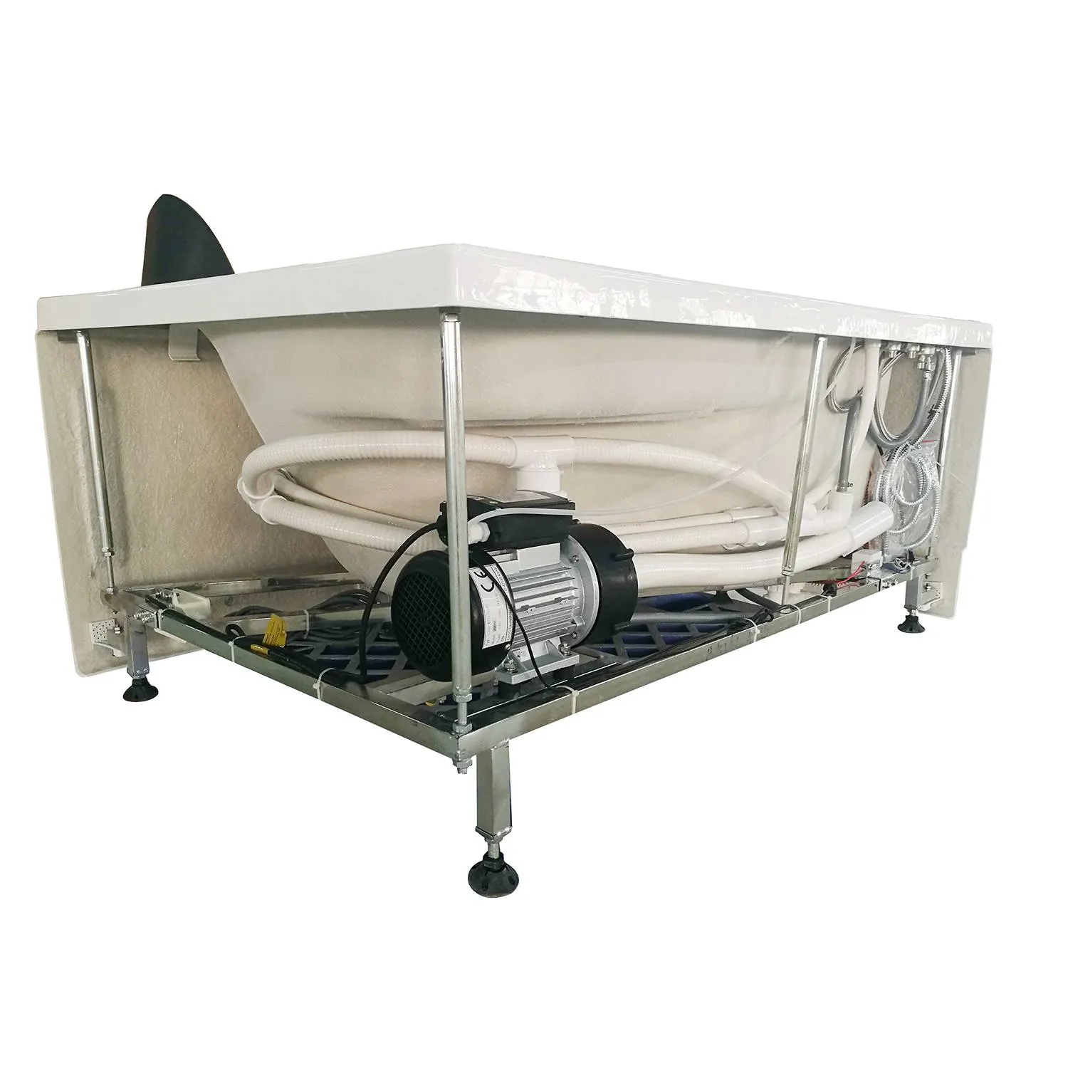 EAGO AM161 59 inch 1 Person White Acrylic Corner Wirlpool Bathtub - image 6