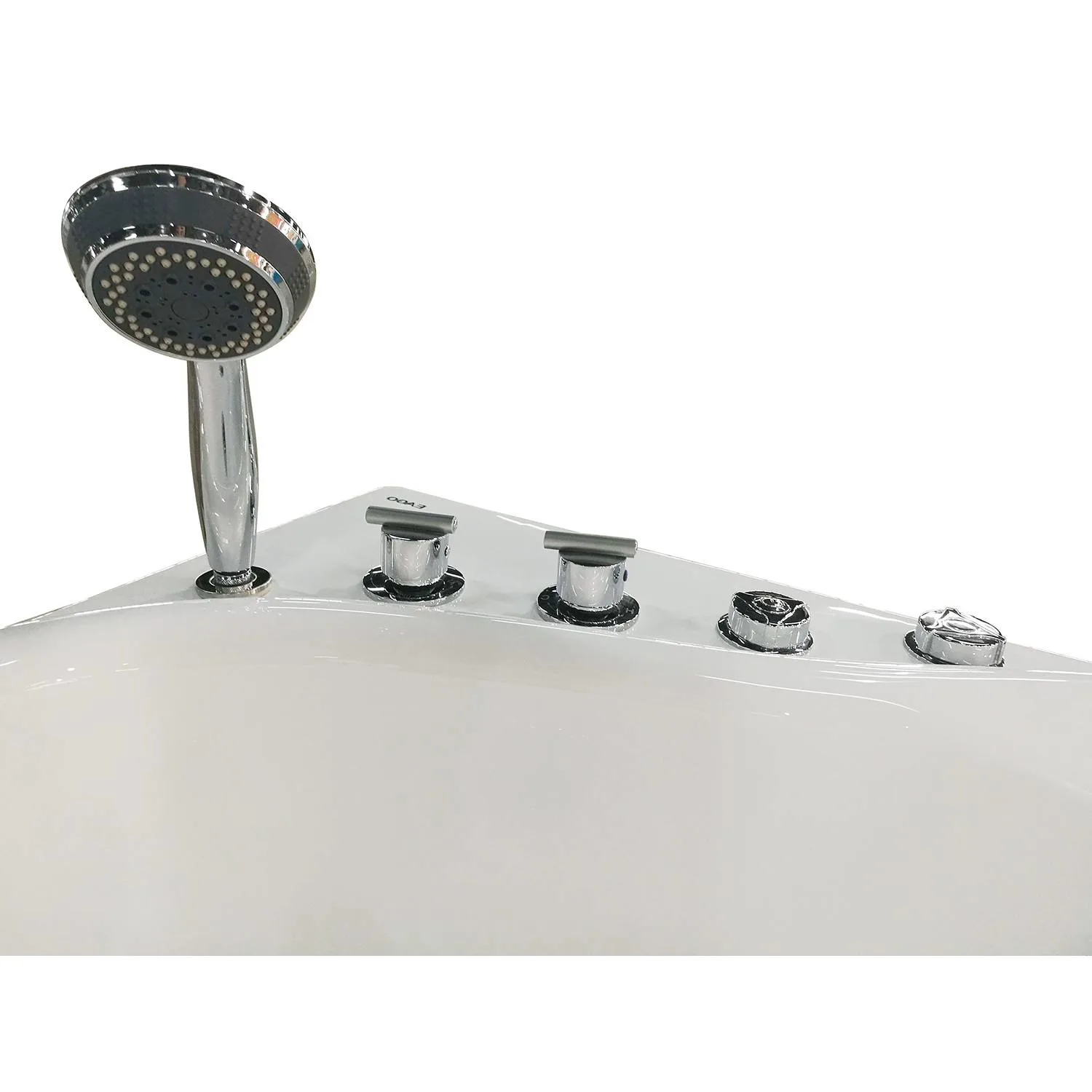 EAGO AM175 57 inch Acrylic Corner Whirlpool Bathtub - image 4