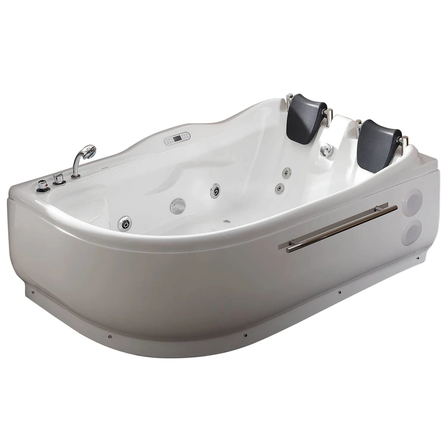 EAGO AM124ETL 6 ft 2 Person Acrylic Corner Whirlpool Bathtub - image 1
