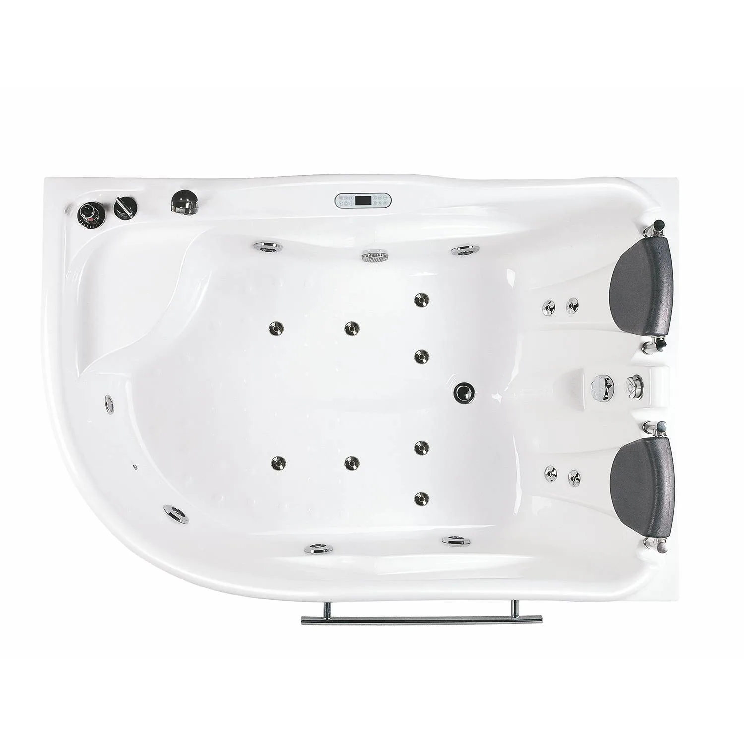 EAGO AM124ETL 6 ft 2 Person Acrylic Corner Whirlpool Bathtub - image 2