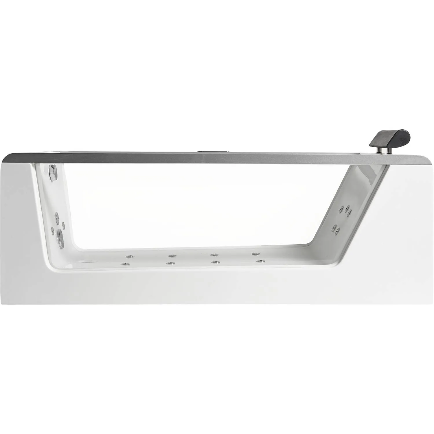 EAGO AM152ETL Clear Acrylic Rectangular Whirlpool Bathtub - image 4