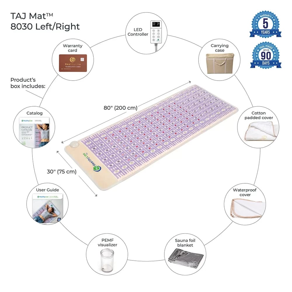 HealthyLine TAJ-Mat 8030 Large Firm Photon Hot Stone PEMF InfraMat Pro - image 2