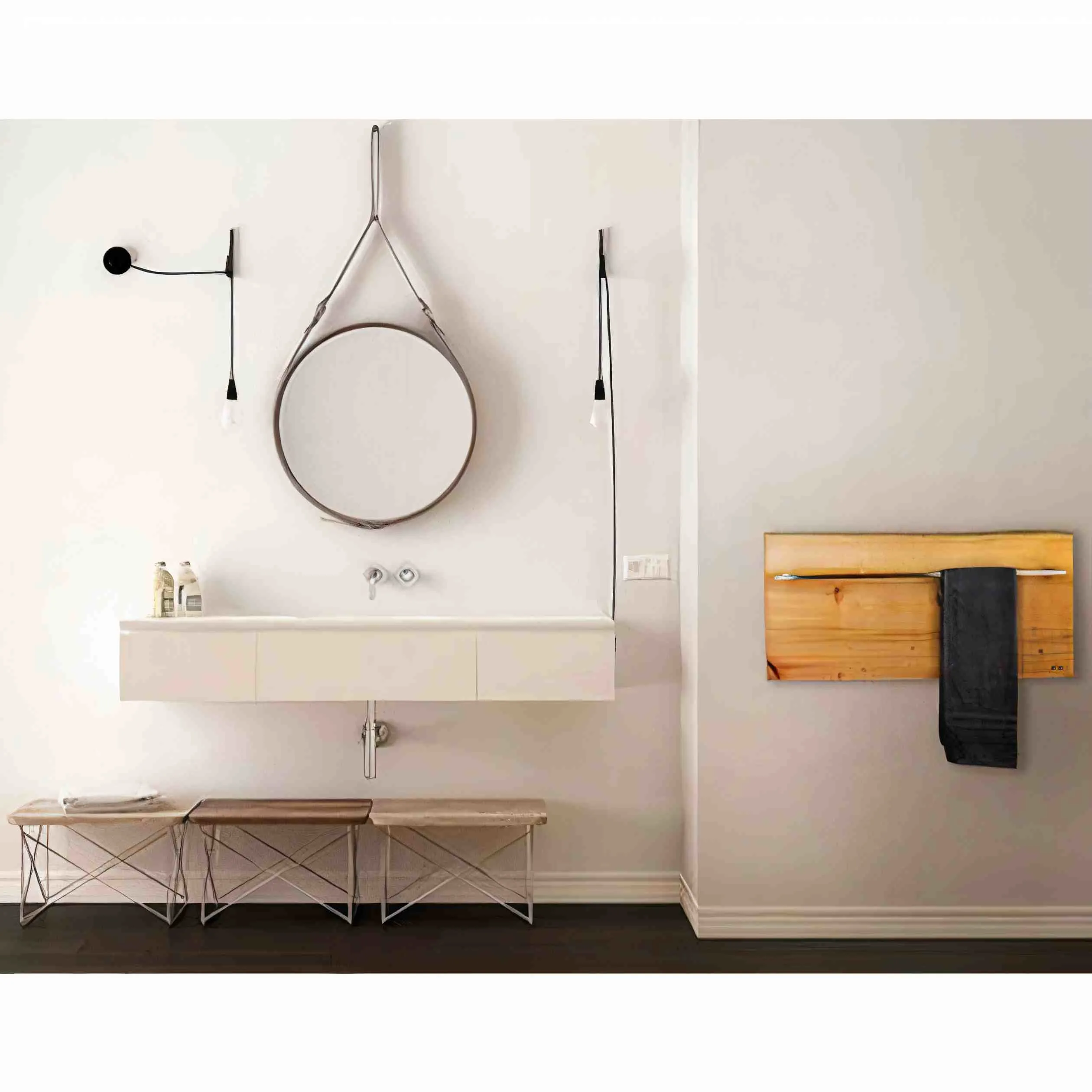 Maya Legno Wood 3.2D x 31.5W x 15.8H in Towel Warmer - image 3
