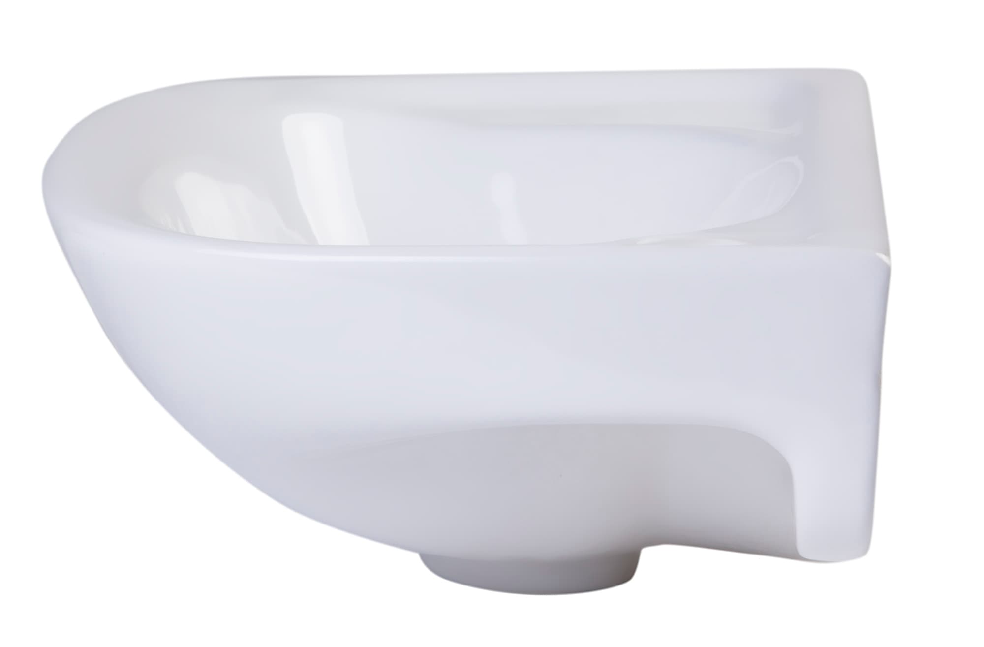 ALFI AB102 Small White Wall Mounted Porcelain Bathroom Sink - image 3