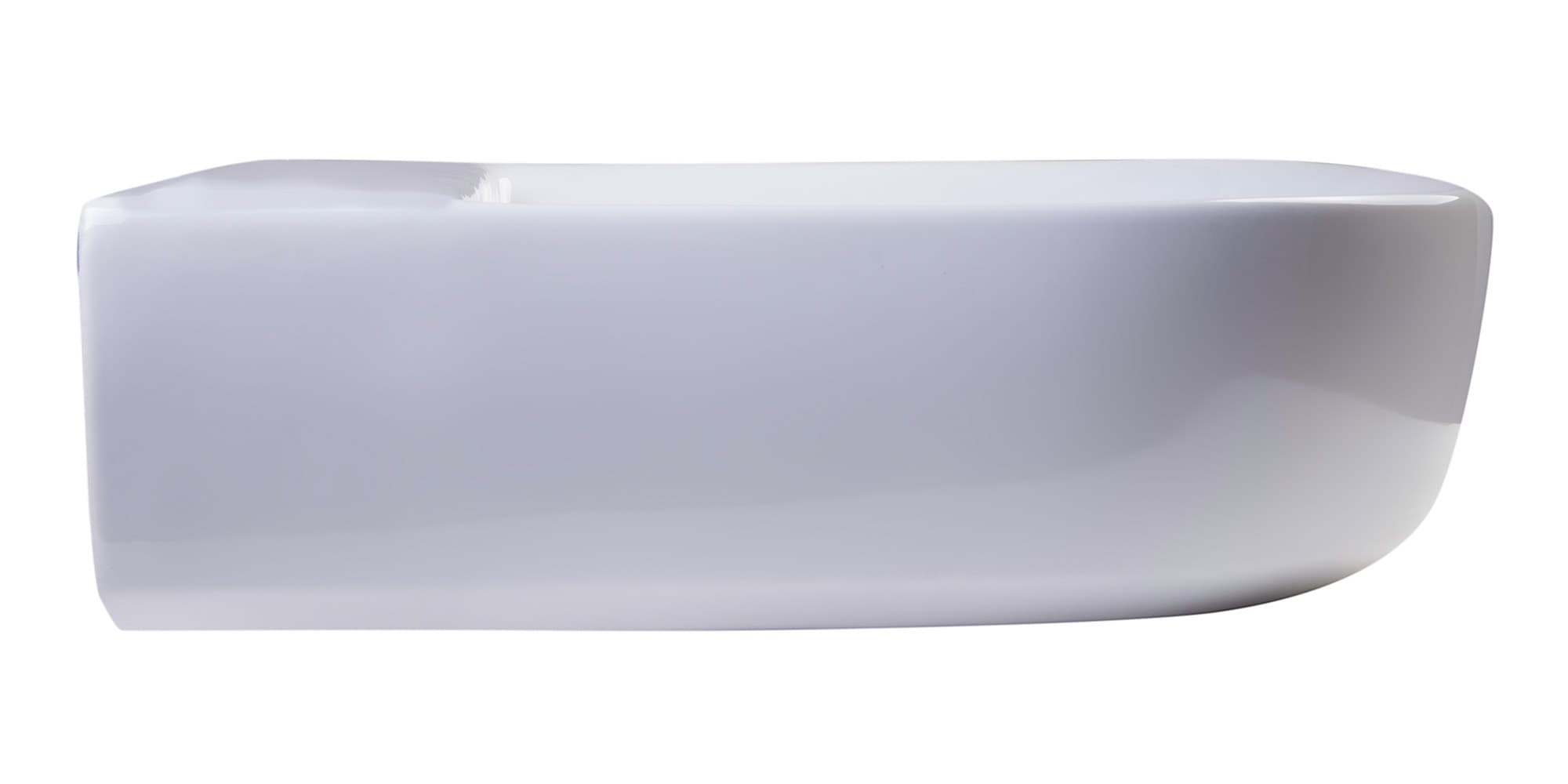 ALFI AB111 24" White D-Bowl Porcelain Wall Mounted Bathroom Sink - image 4