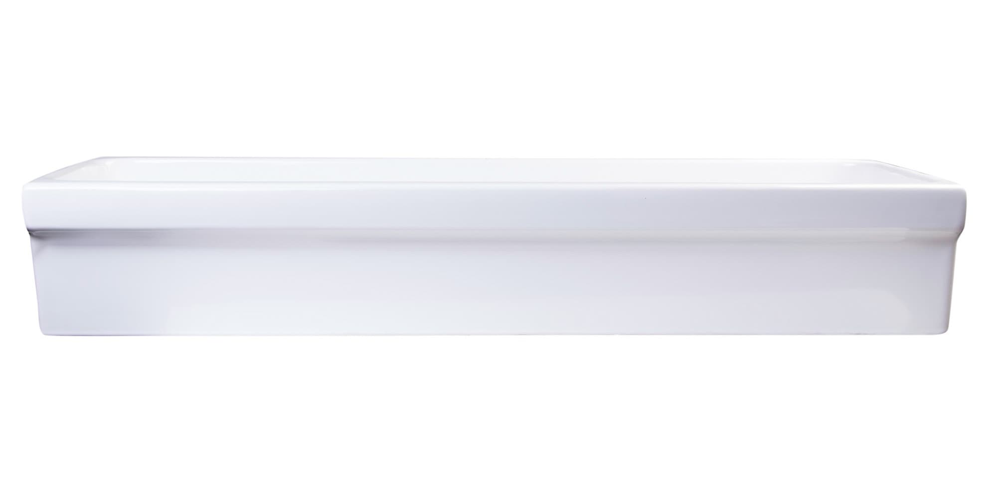 ALFI AB48TR 48" White Above Mount Fireclay Bath Trough Bathroom Sink - image 6