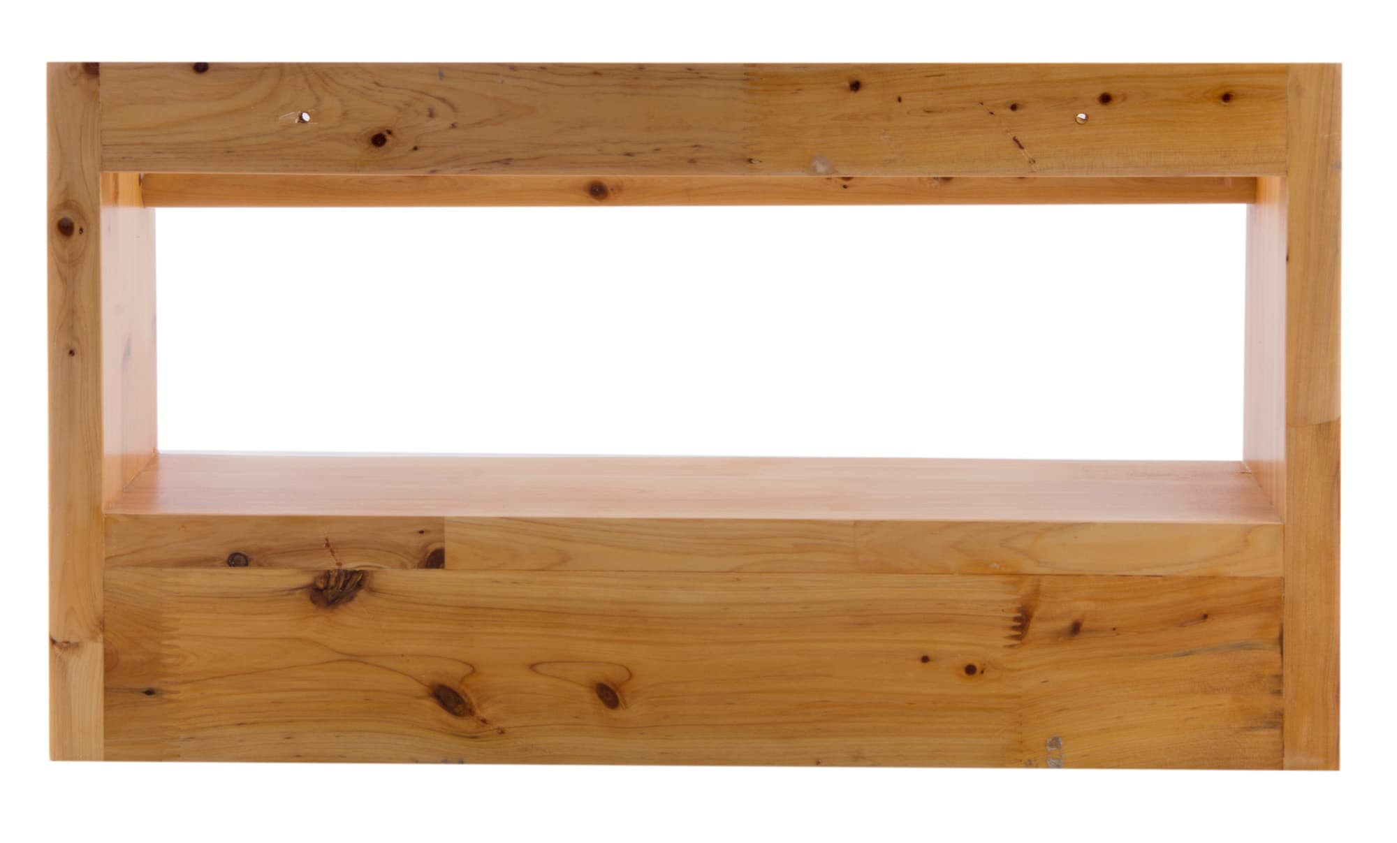 ALFI AB5508 18" Wall Mounted Wooden Shelf & Hooks, Shower Caddy - image 4