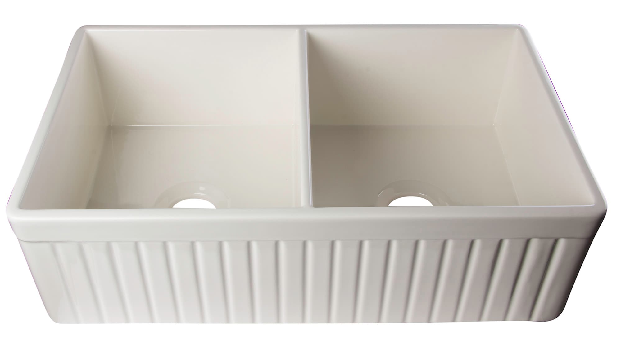 ALFI AB537 Fluted Apron Farmhouse Kitchen Sink - image 1