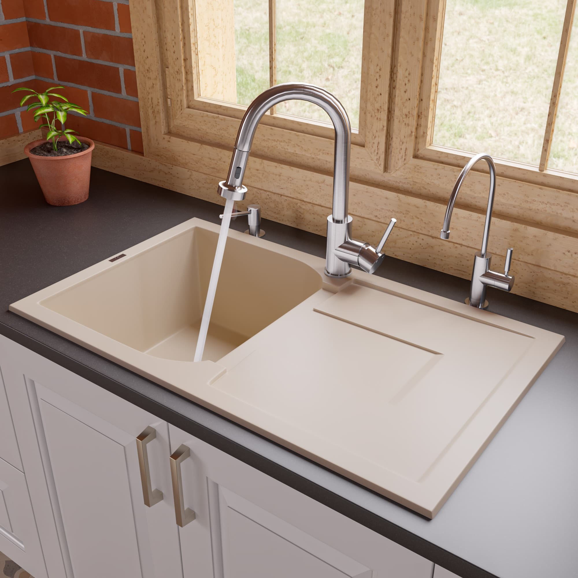 ALFI AB1620DI Granite Composite Kitchen Sink - image 1
