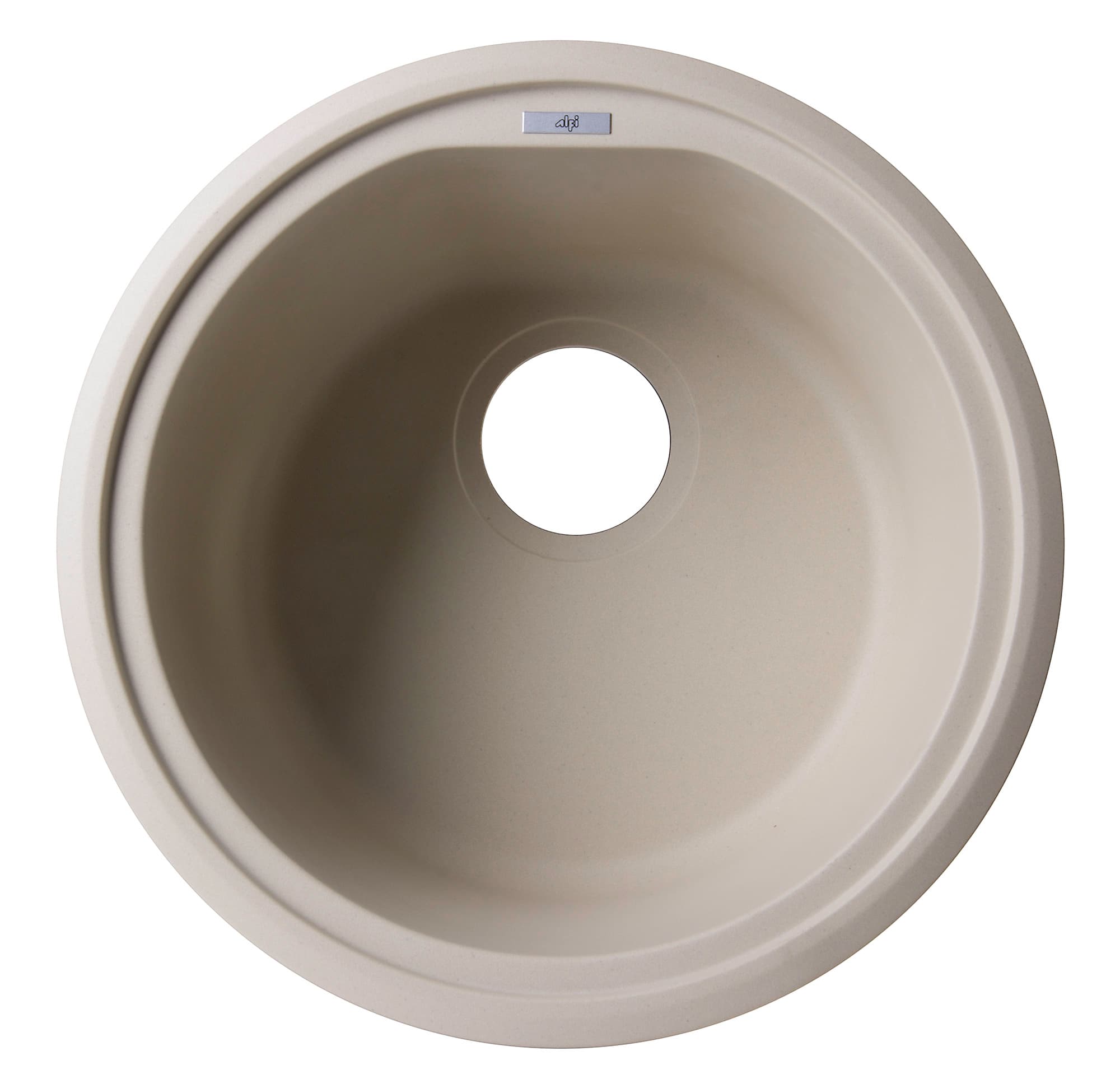 ALFI AB1717UM 17" Undermount Round Granite Composite Kitchen Prep Sink - image 4