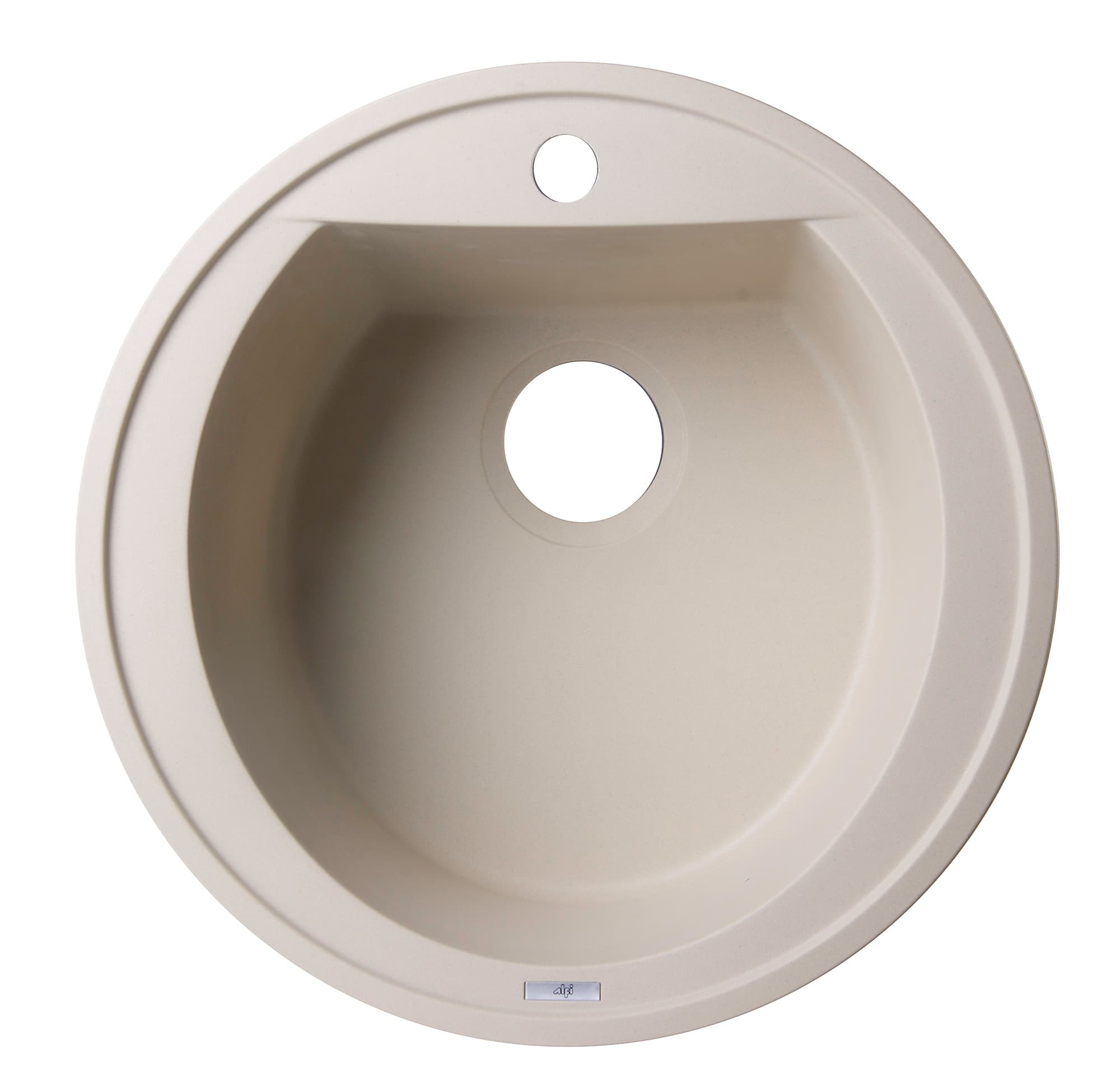 ALFI AB2020DI 20" Round Granite Composite Kitchen Prep Sink - image 3