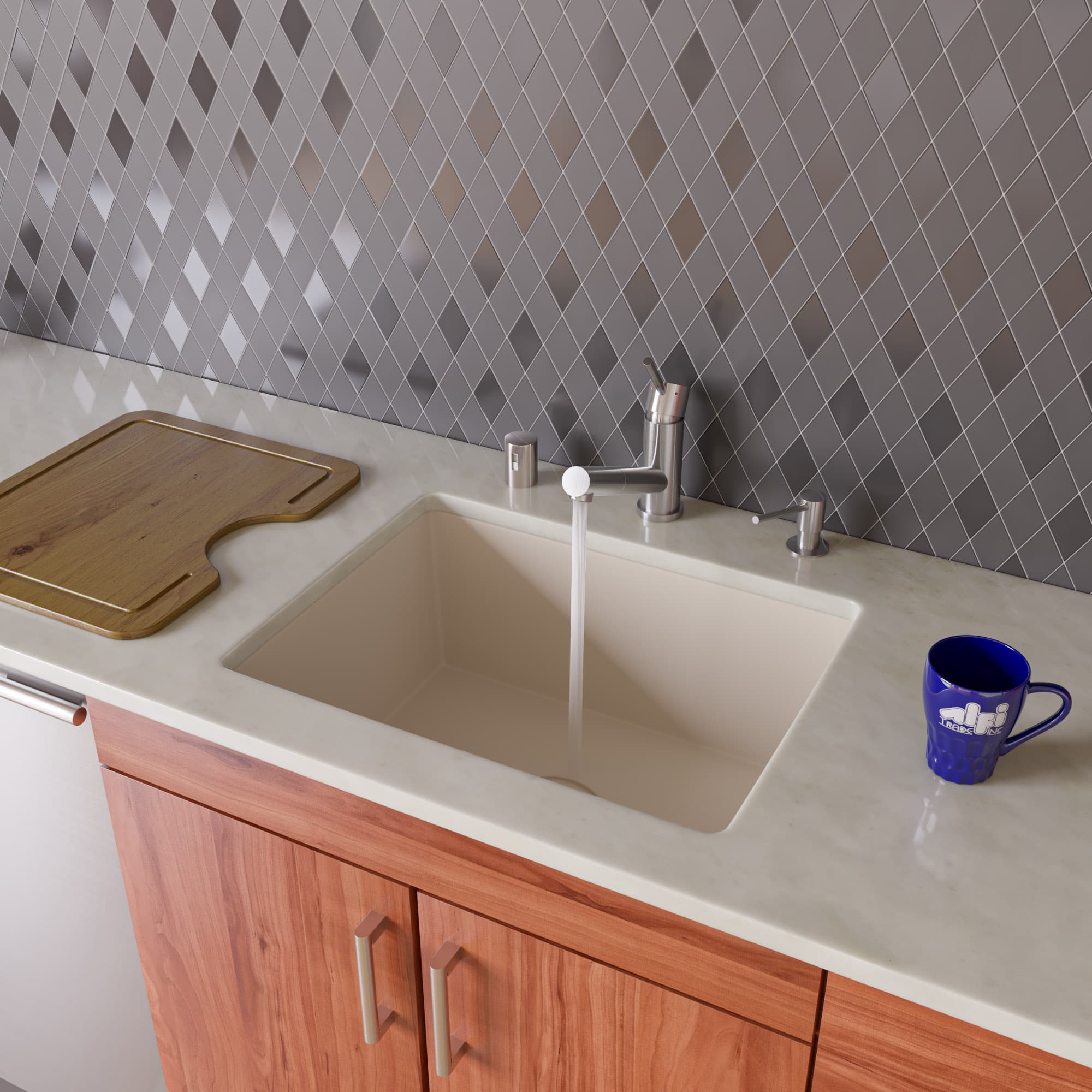 ALFI AB2420UM Biscuit Single Bowl Granite Kitchen Sink - image 1