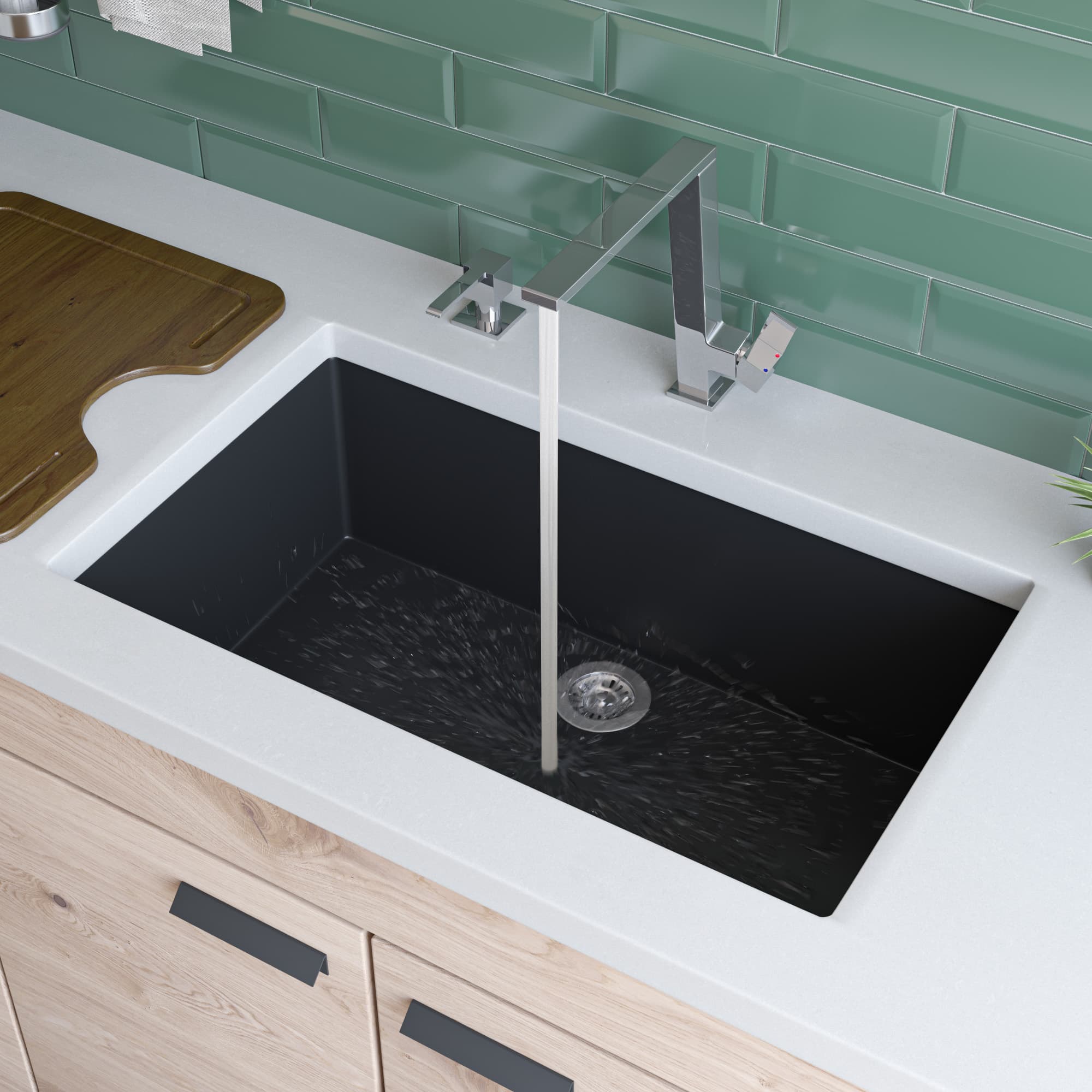 ALFI AB3020UM Single Bowl Kitchen Sink