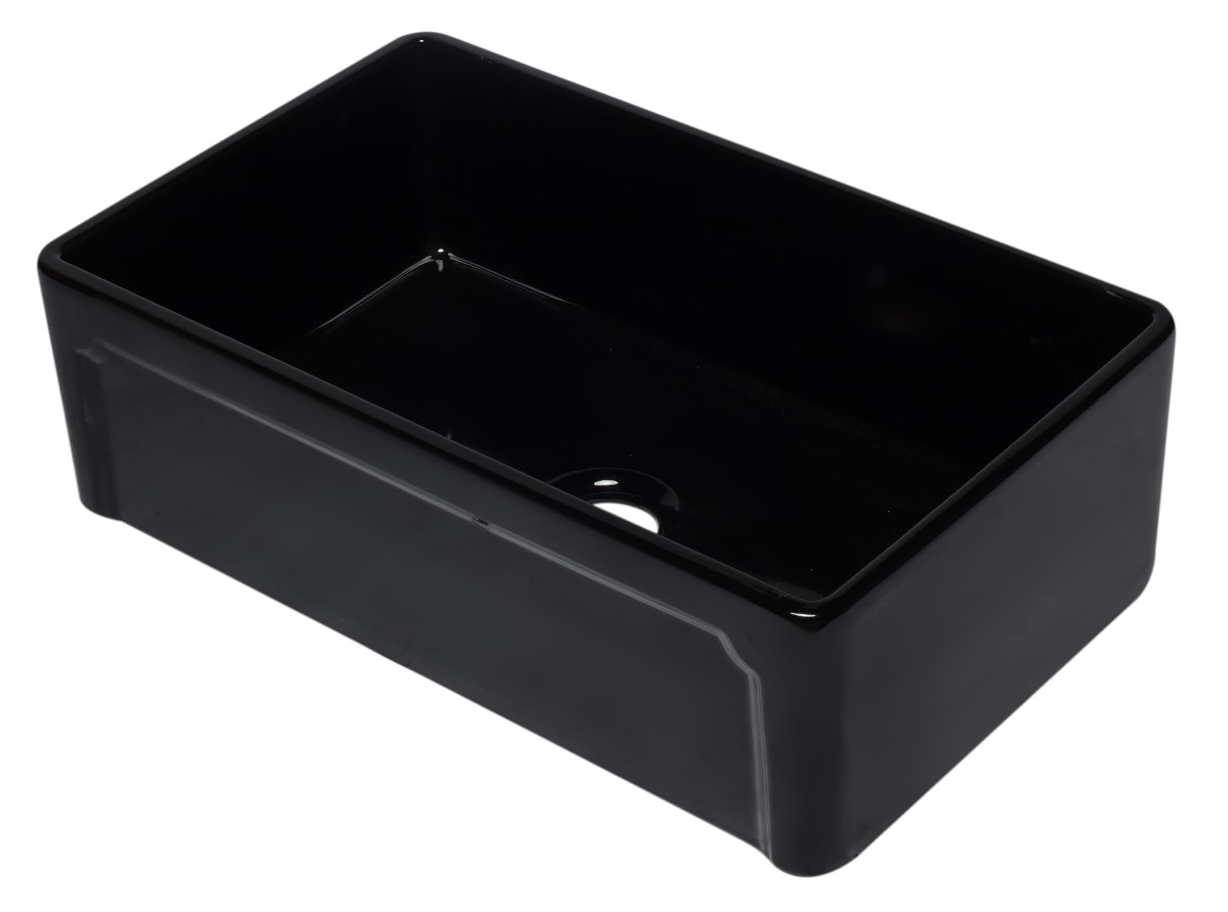 ALFI AB3320SB-B Single Fireclay Farmhouse Kitchen Sink