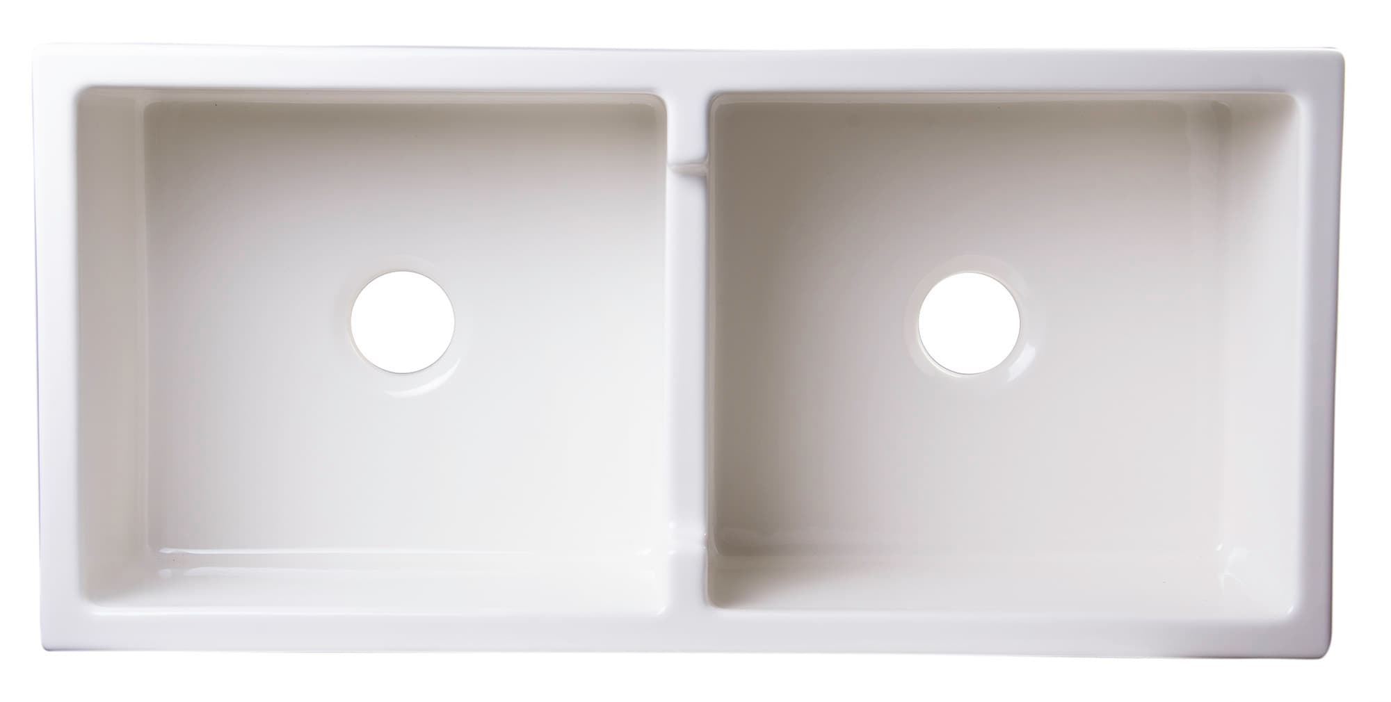 ALFI AB3918ARCH 39" Arched Apron Fireclay Double Bowl Farm Kitchen Sink - image 5
