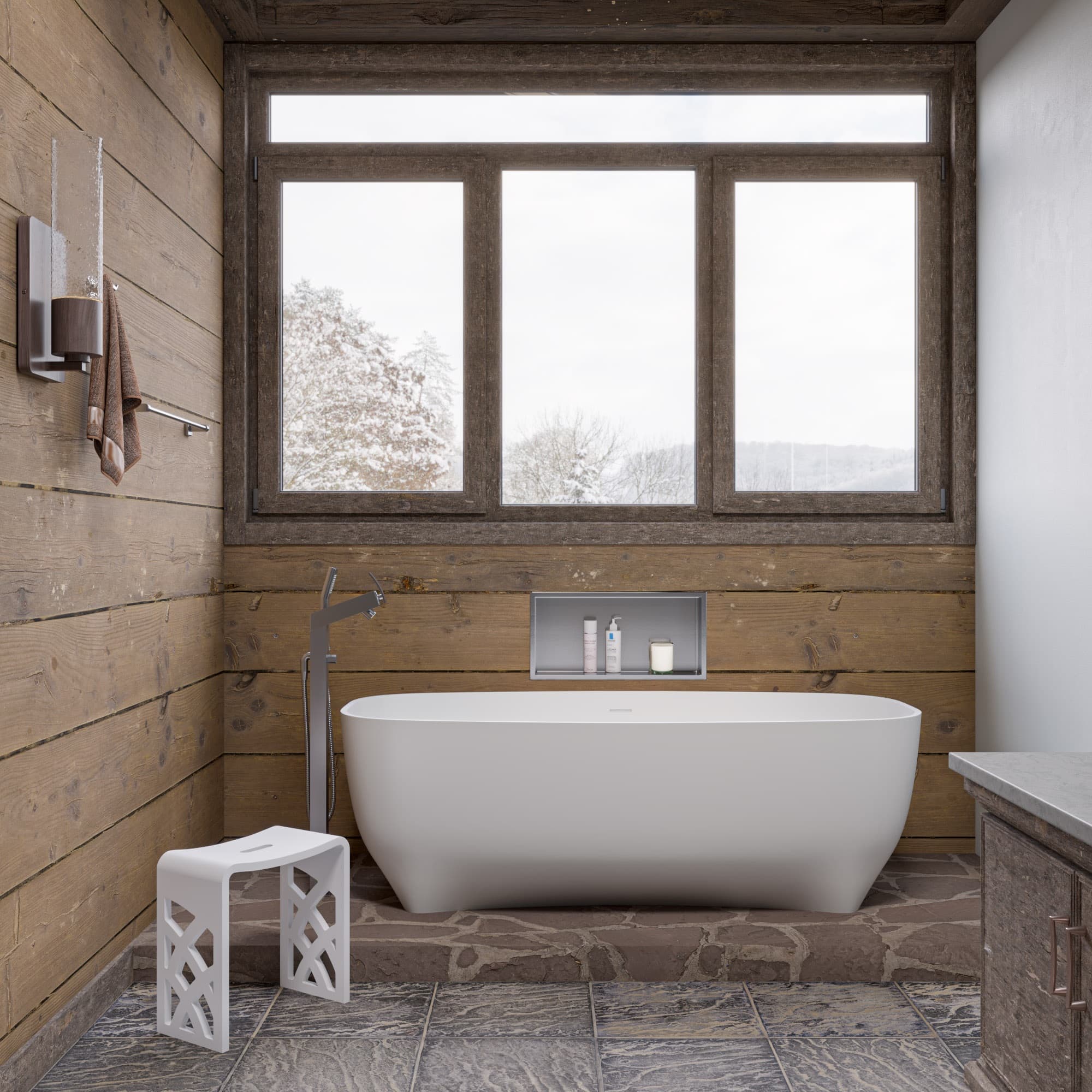 ALFI ABST88 Bathroom Stool - image 3
