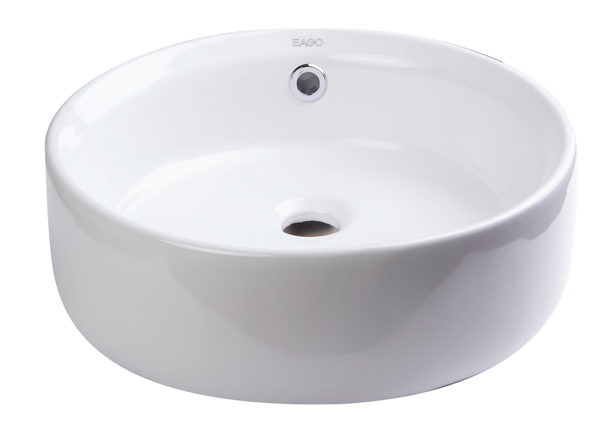 EAGO BA129 16" Round Ceramic Above Mount Bathroom Sink - image 1