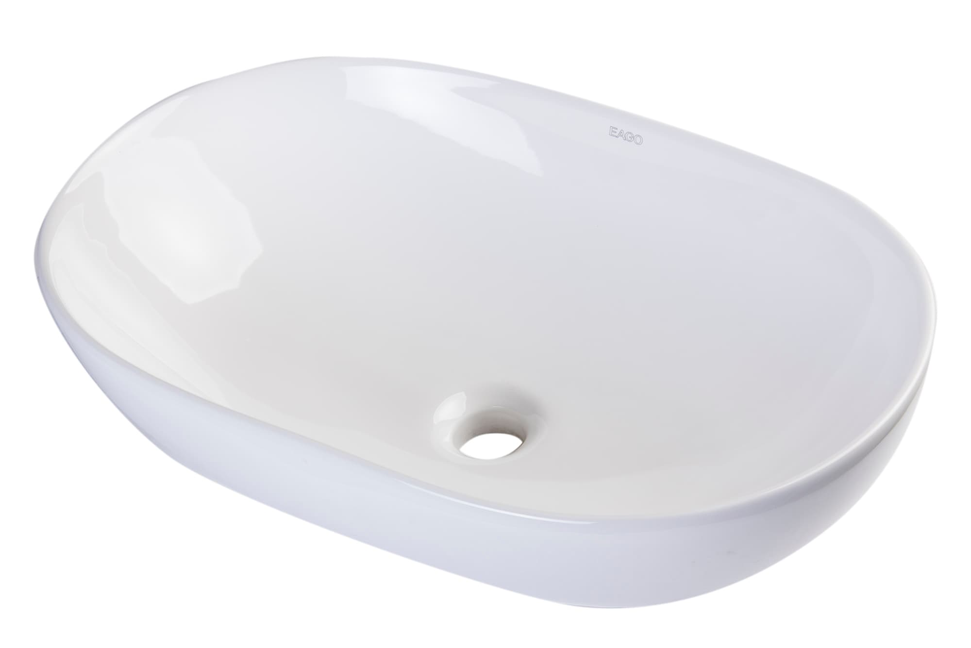 EAGO BA352 23" Oval Ceramic Above Mount Vessel Bathroom Sink - image 1