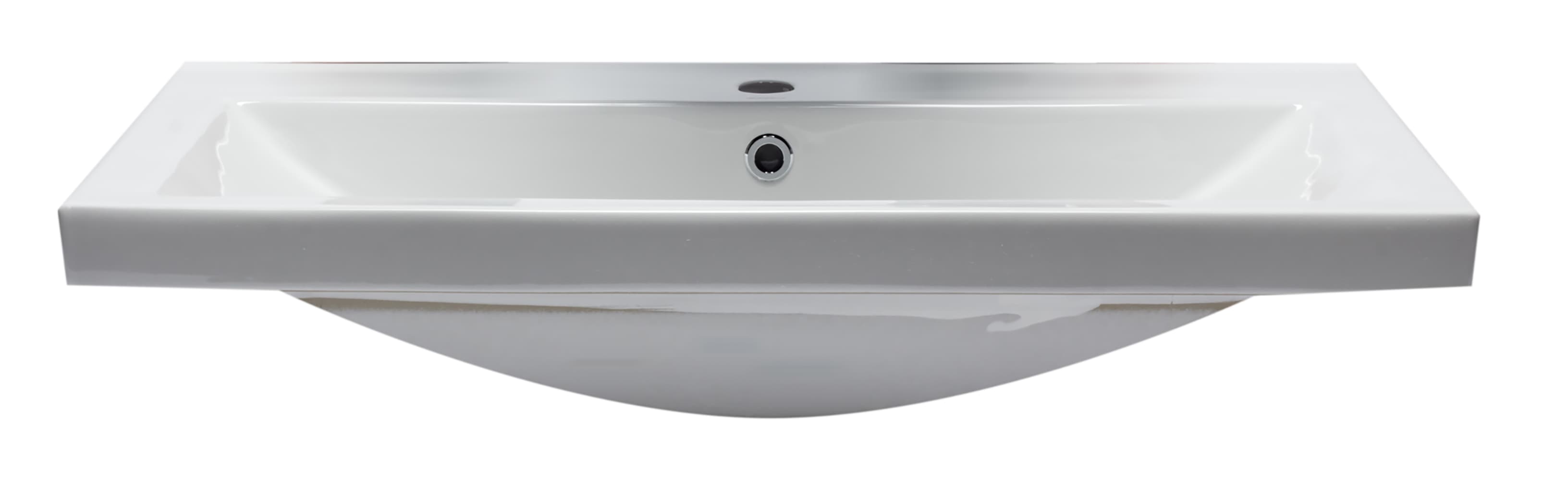 EAGO BH001 Ceramic Rectangular Drop-In Bathroom Sink - image 2