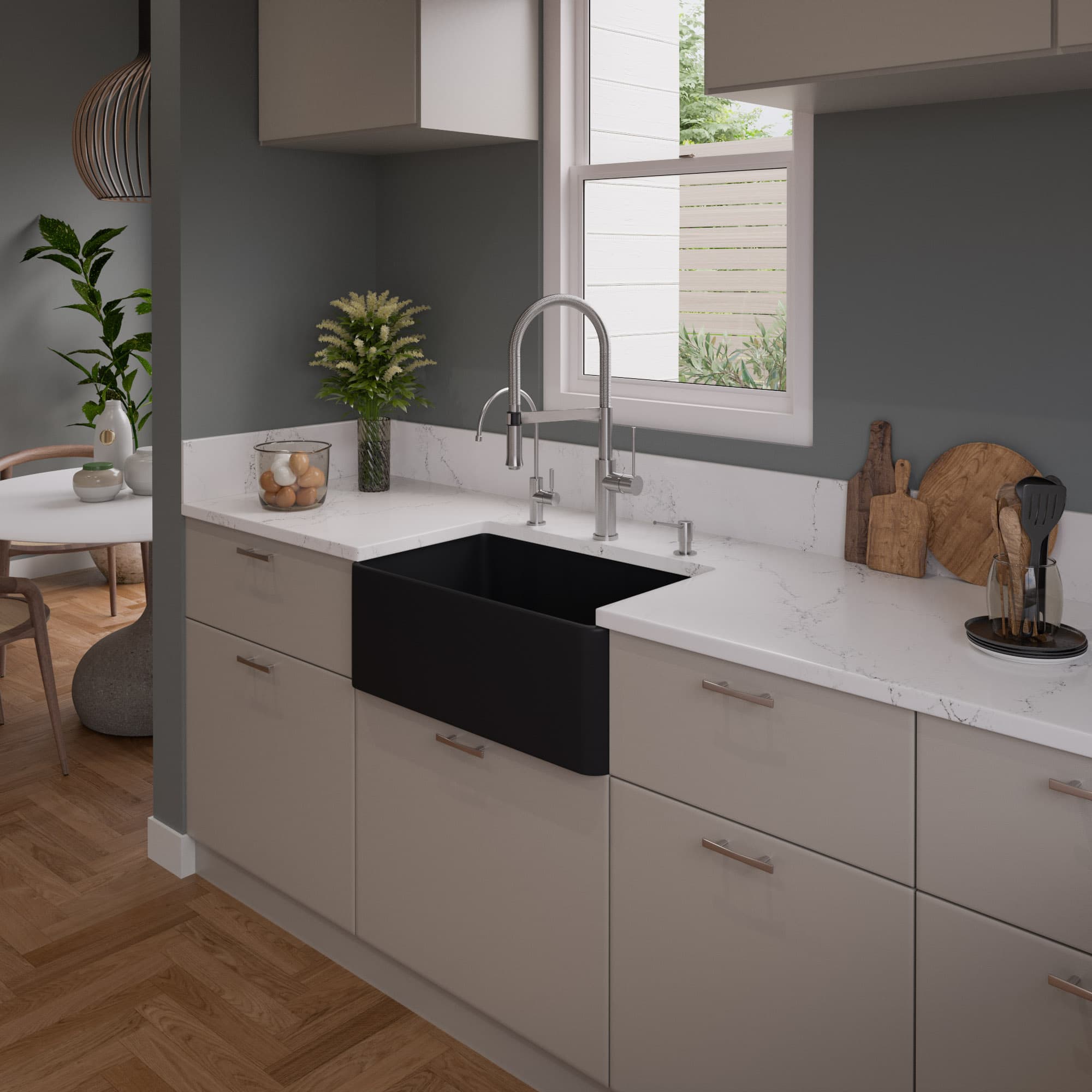ALFI ABF3018 30" Fireclay Farm Kitchen Sink - image 3