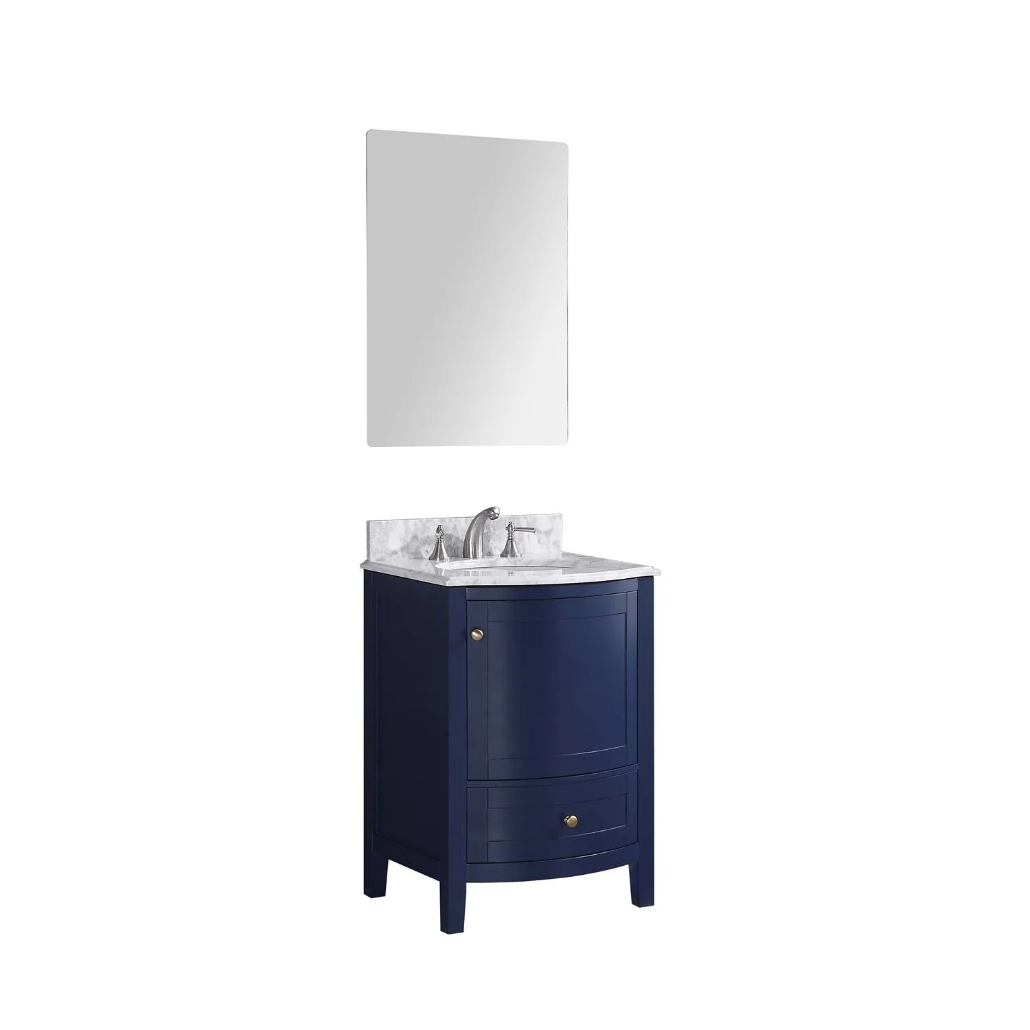 Legion Furniture 24 Inch Marble Top White Ceramic Sink Vanity Cabinet - image 4