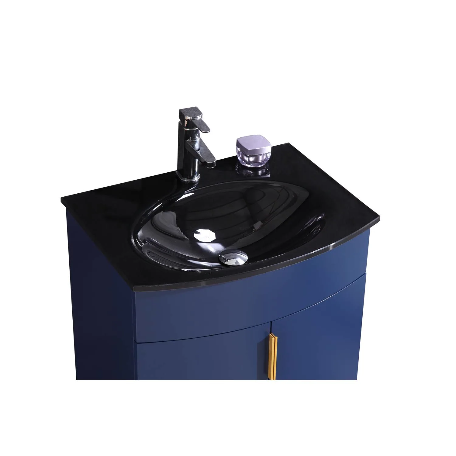Legion Furniture 24 Inch Tempered Glass Top and Sink Vanity Cabinet - image 4