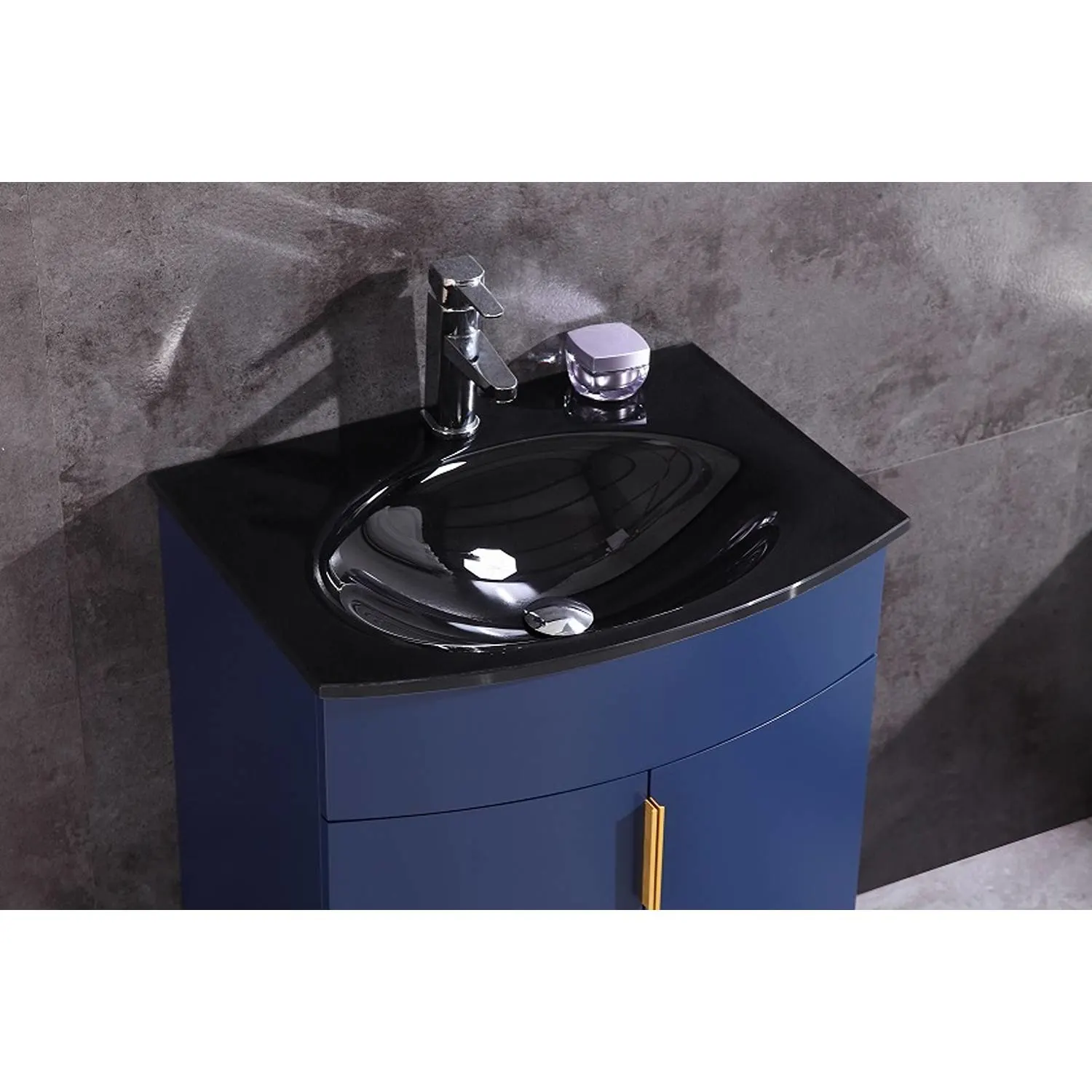 Legion Furniture 24 Inch Tempered Glass Top and Sink Vanity Cabinet - image 6
