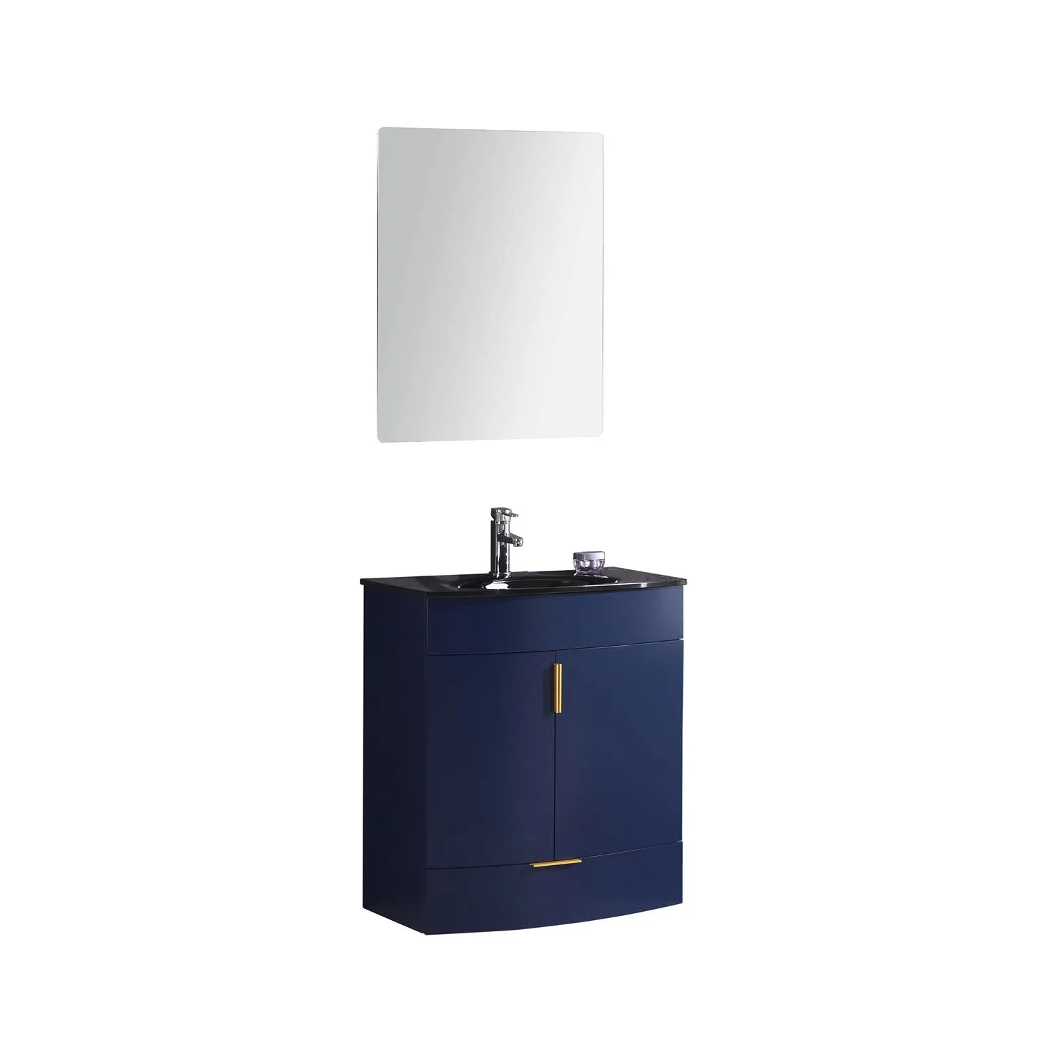 Legion Furniture 30 Inch Tempered Glass Top and Sink Vanity Cabinet - image 2