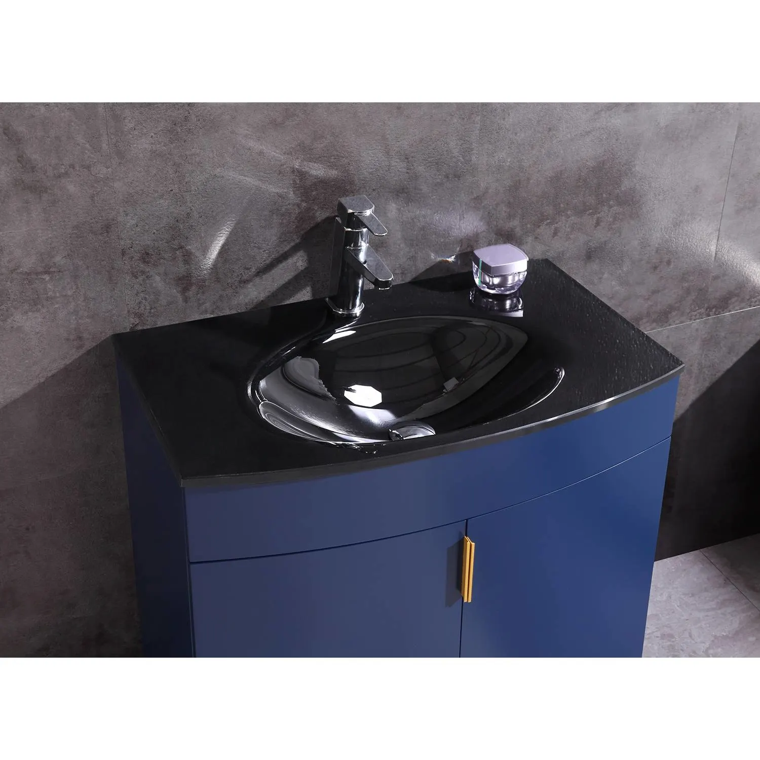 Legion Furniture 30 Inch Tempered Glass Top and Sink Vanity Cabinet - image 5