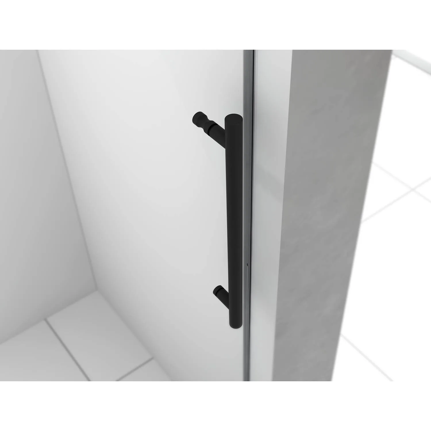 Legion Furniture 56-60 Inch Short Single Sliding Frameless Shower Door - image 2