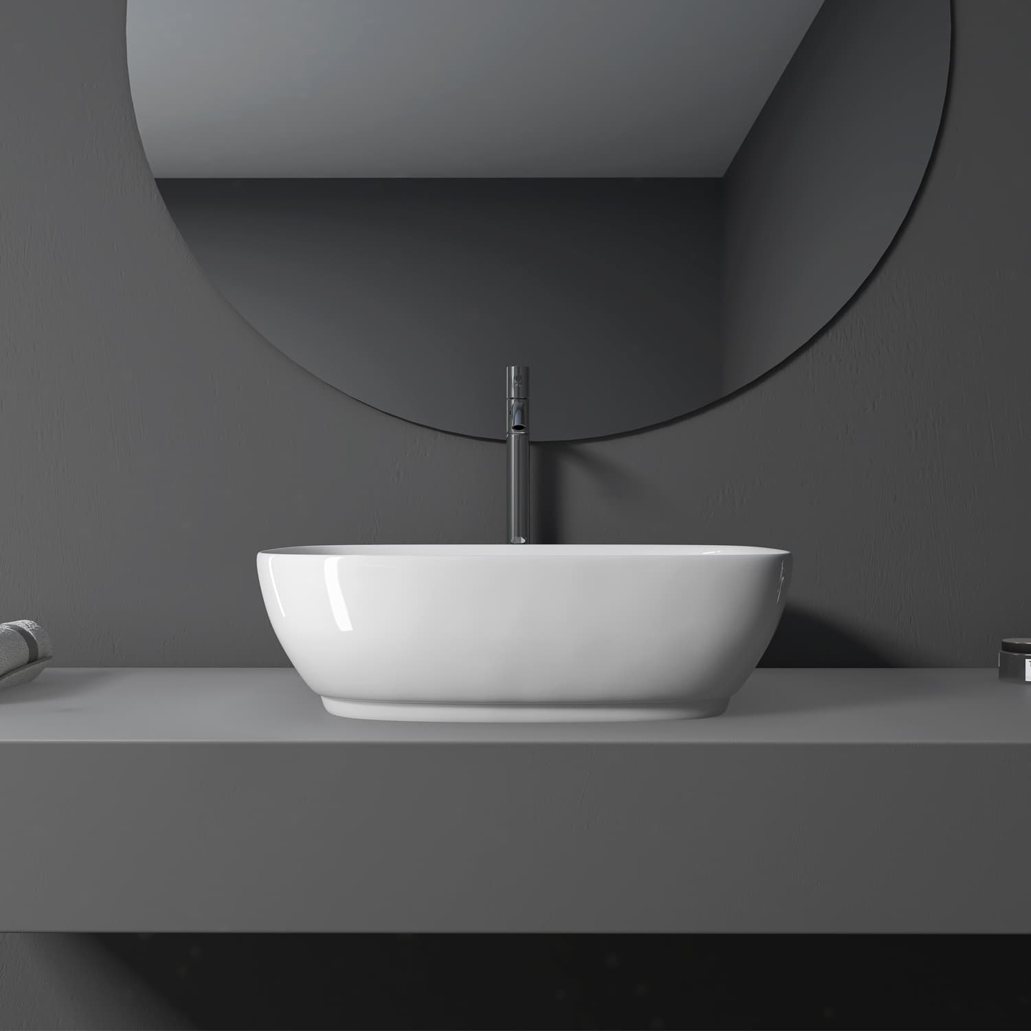 Altair Tahoe Oval Ceramic Bathroom Vanity Sink - image 8