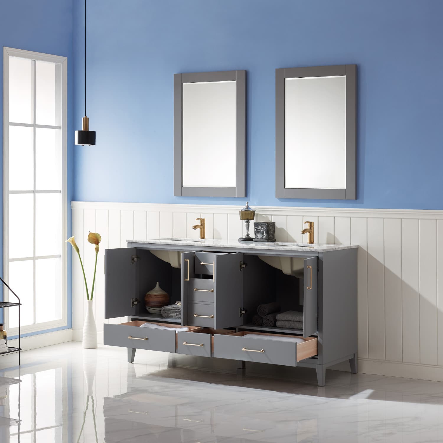 Altair Sutton 60 Double Bathroom Vanity - image 4