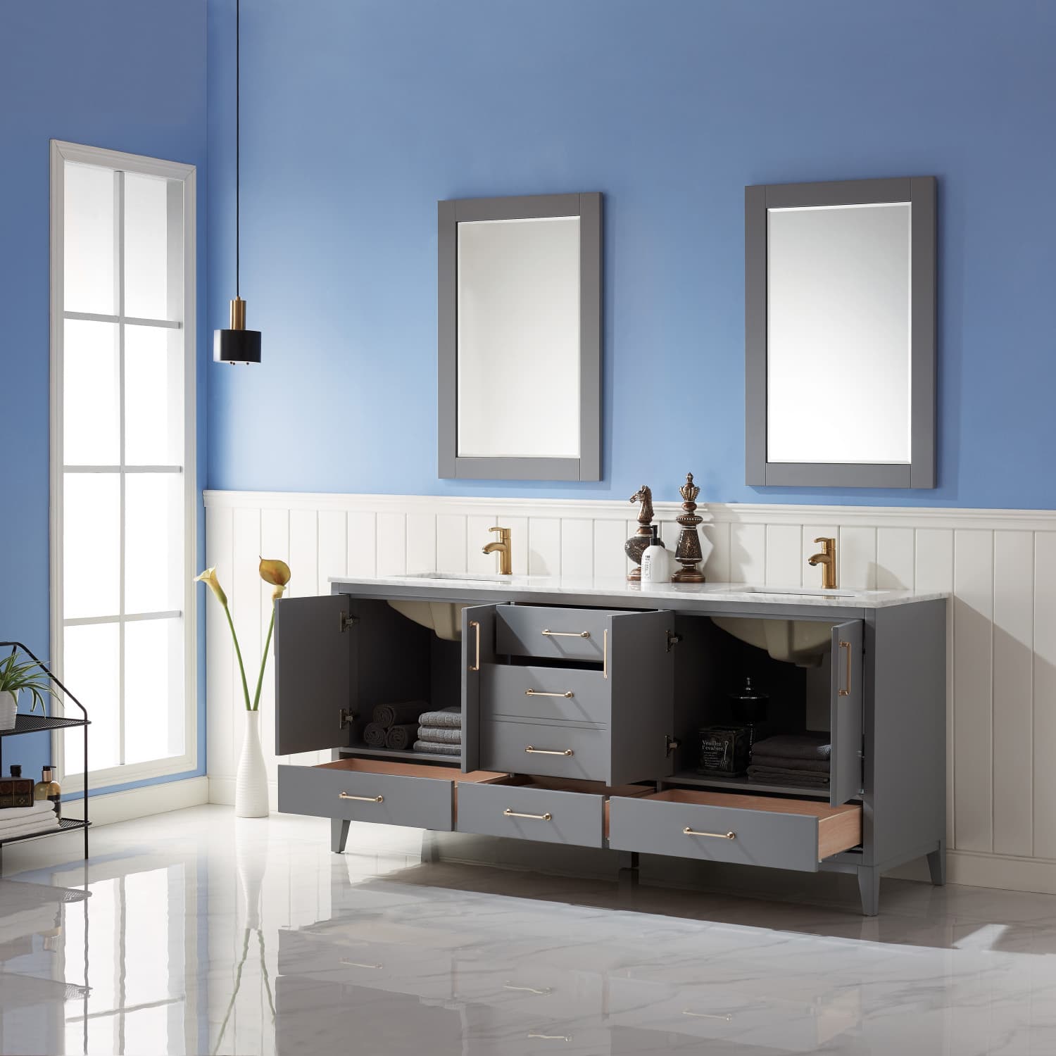 Altair Sutton 72 Double Bathroom Vanity - image 4