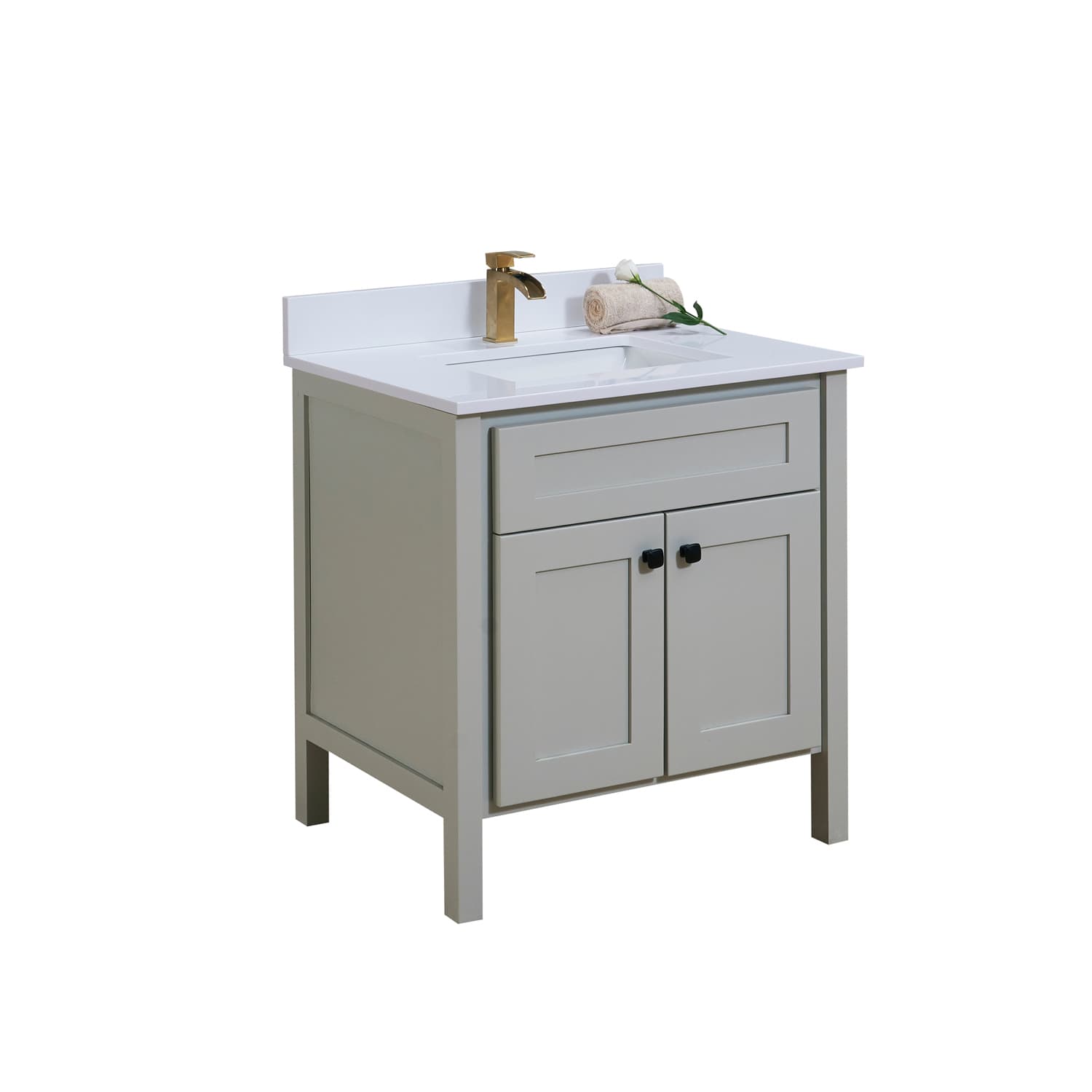 Altair Viterbo Snow White Bathroom Vanity Top - image 5