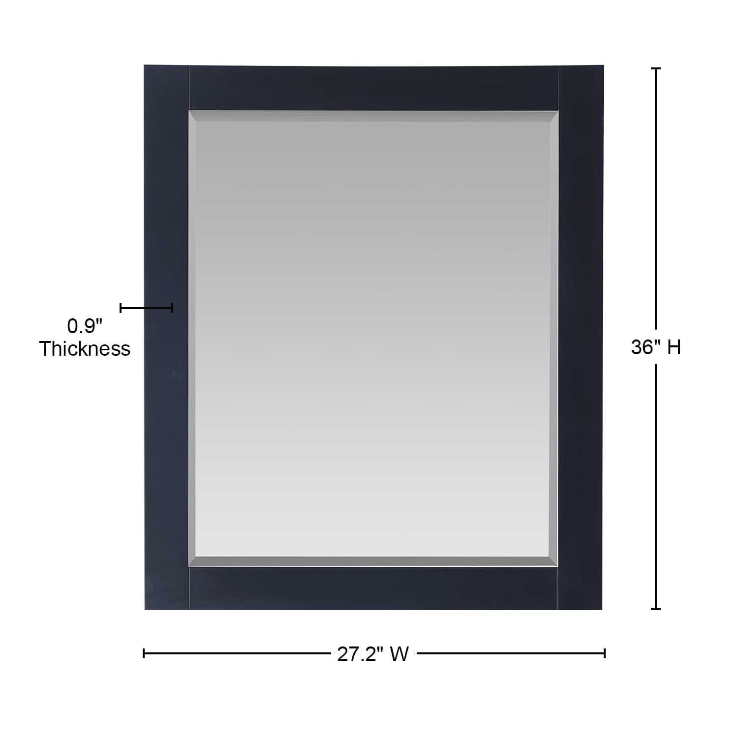 Altair Maribella Wood Framed Vanity Mirror - image 8