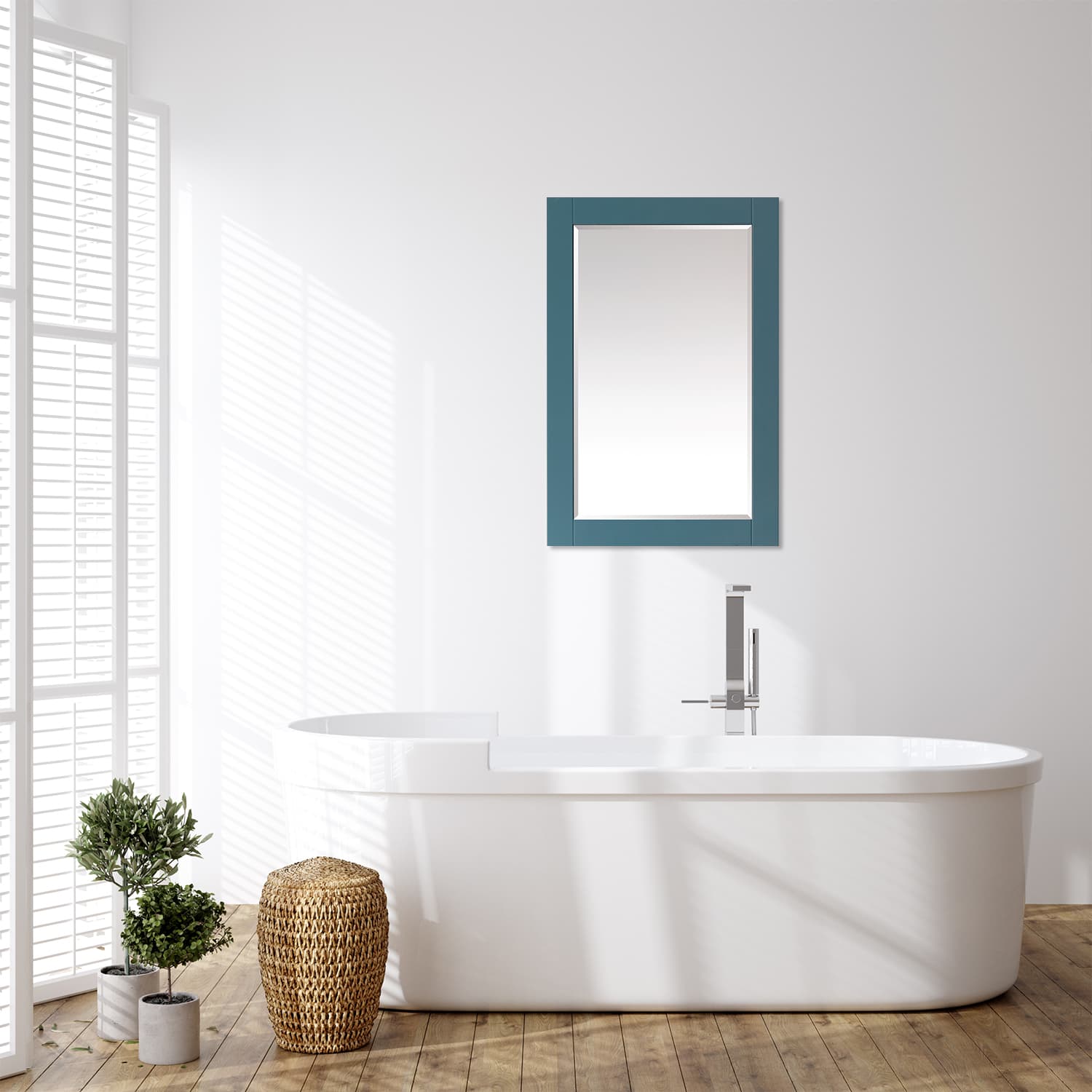 Altair Sutton Wood Framed Vanity Mirror - image 8