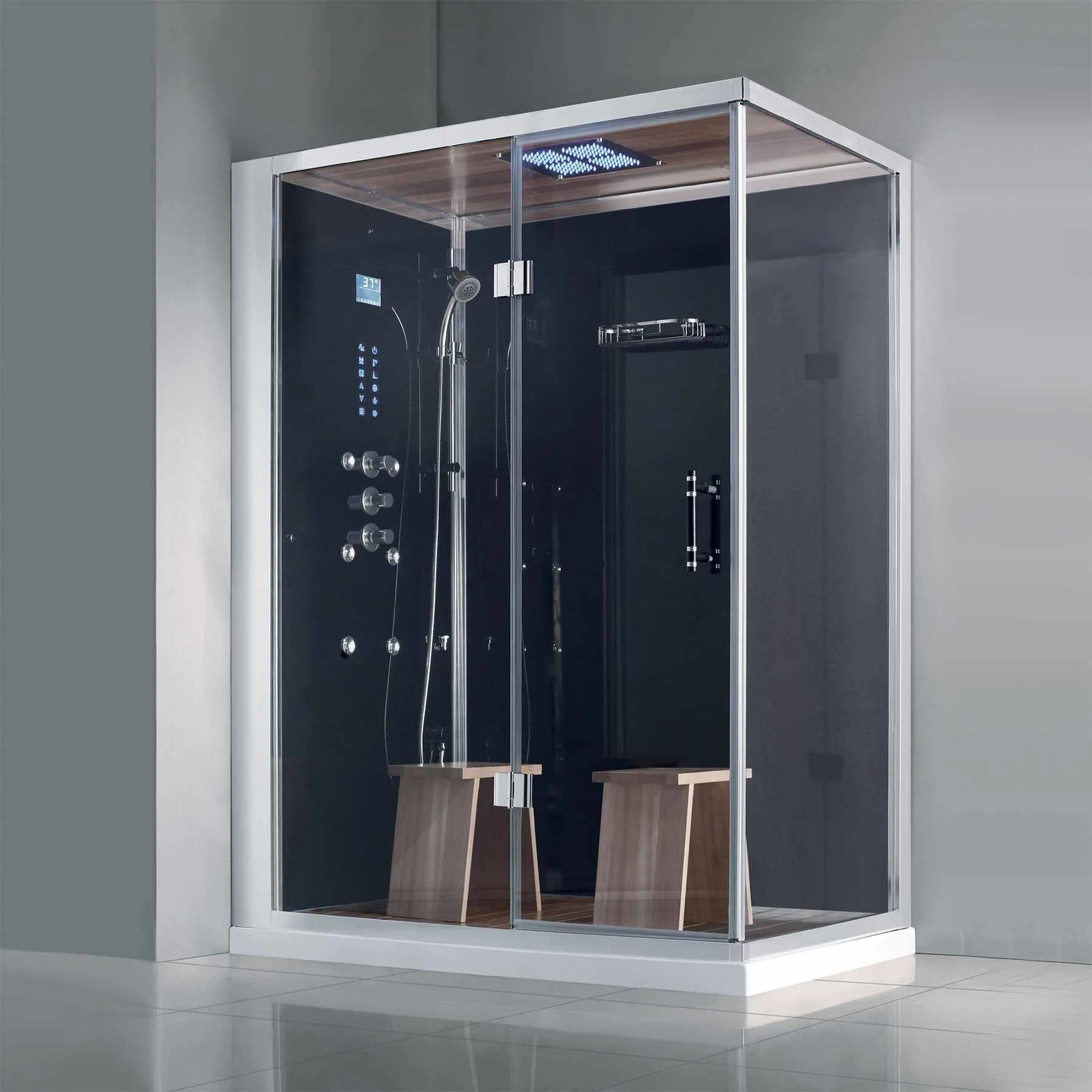Athena WS-141 2 Person 6 Jetted 59L x 36W x 89H in Steam Shower - image 2