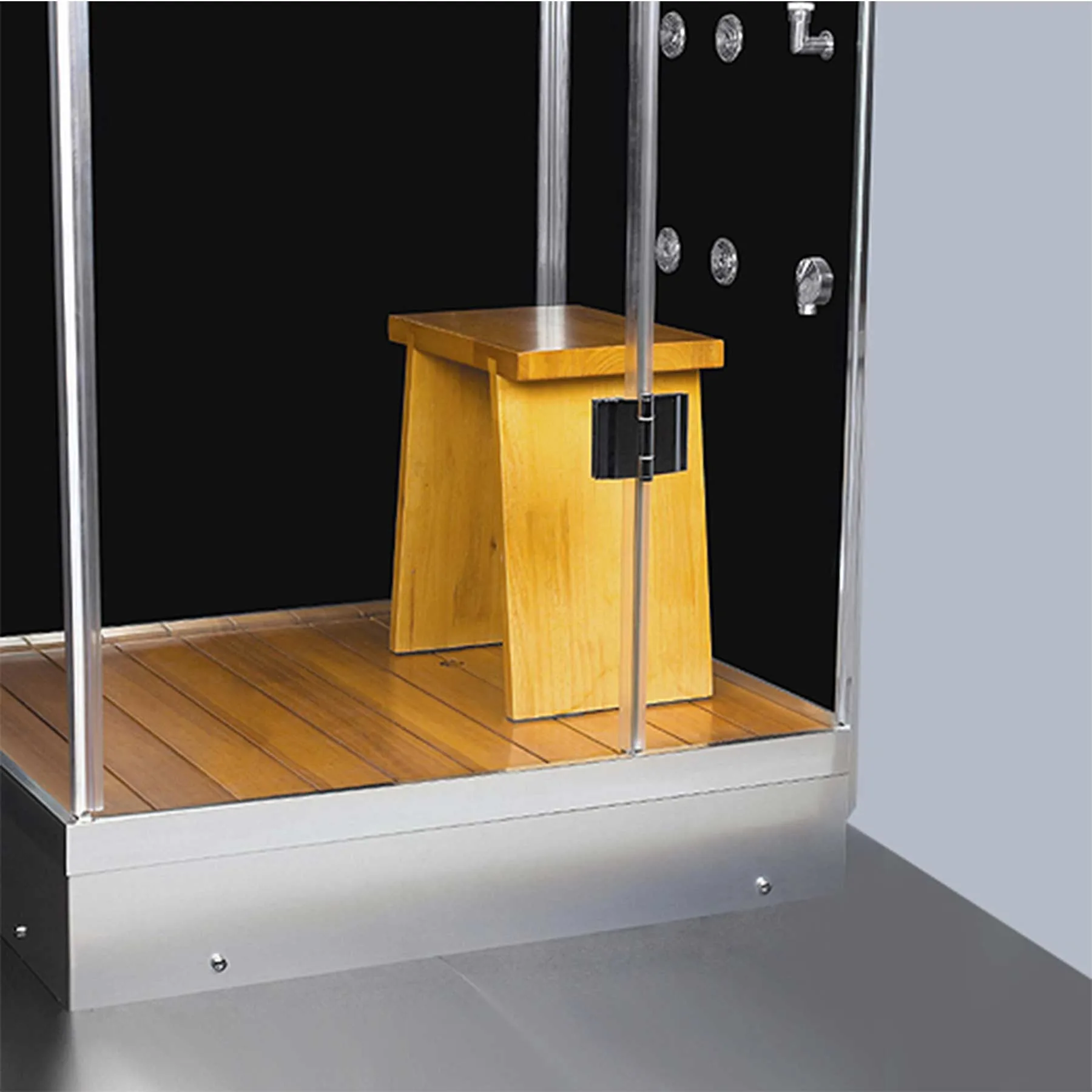Athena WS-141 2 Person 6 Jetted 59L x 36W x 89H in Steam Shower - image 9