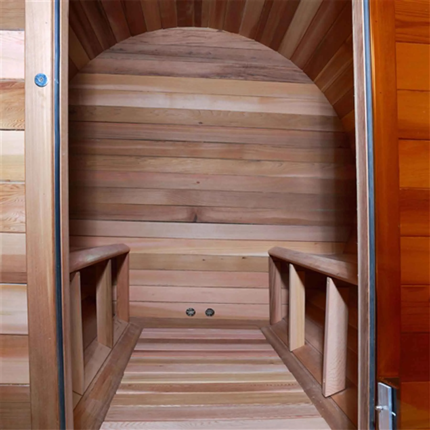 Aleko 8 Person 9 kW Red Cedar Outdoor and Indoor Barrel Sauna - image 7