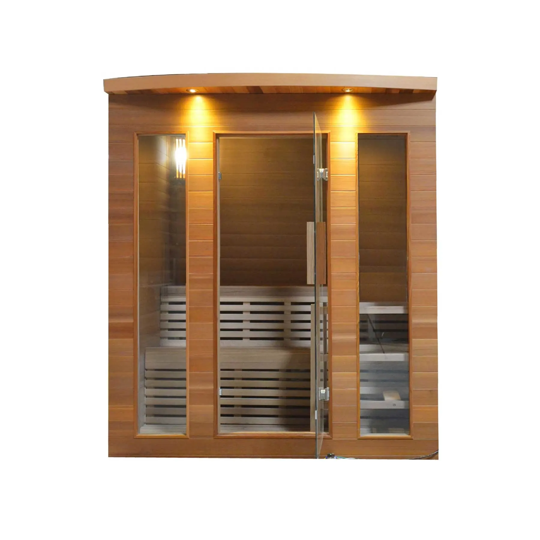 Aleko 5 Person 4.5 kW Cedar Wet Dry Indoor Traditional Sauna - image 2