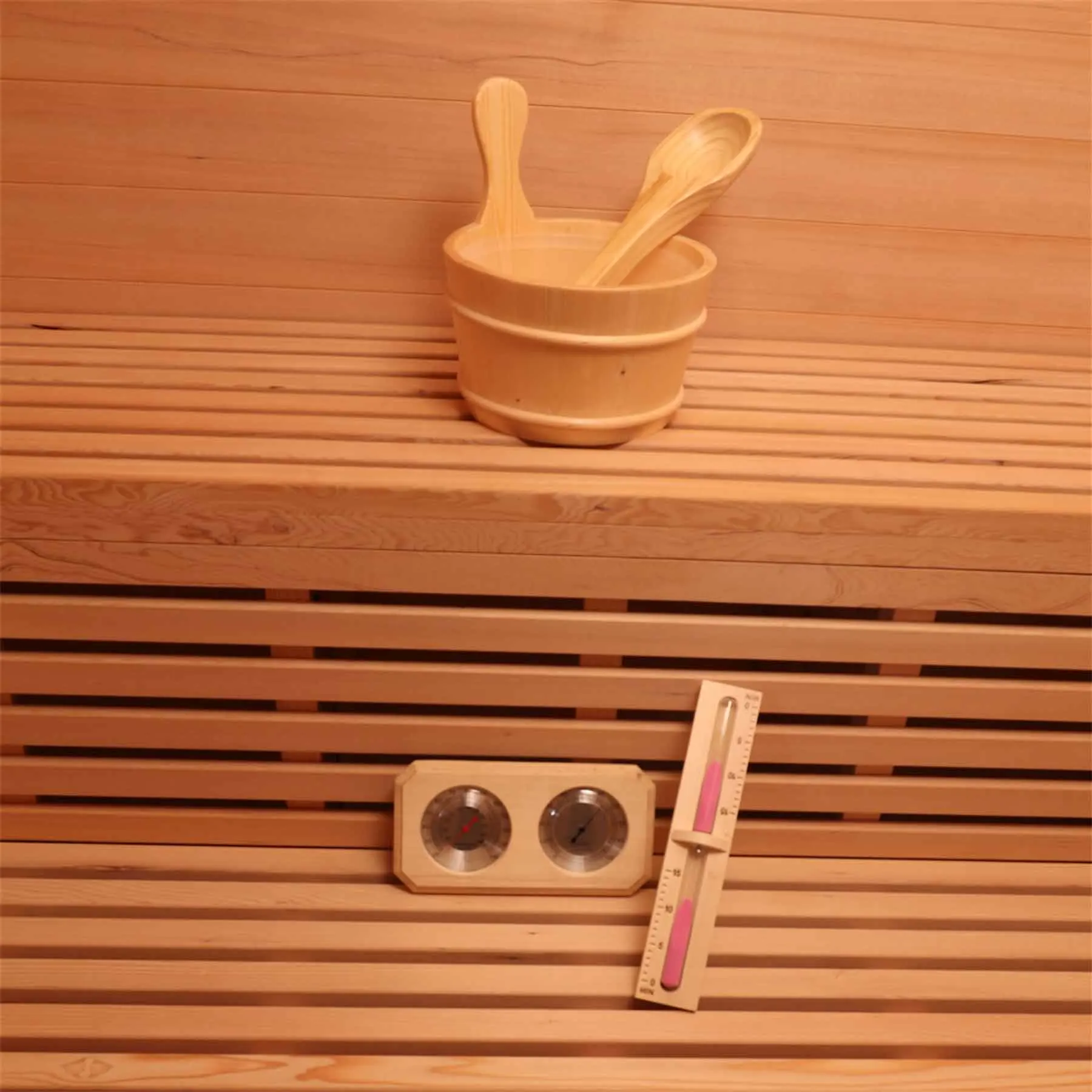 Aleko 5 Person 4.5 kW Cedar Wet Dry Indoor Traditional Sauna - image 4