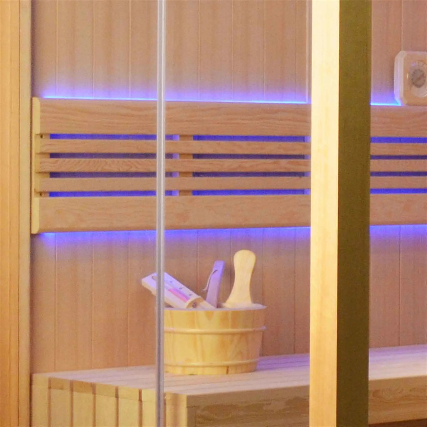 Aleko 4 Person 4.5 kW Hemlock Wet Dry Indoor Traditional Sauna - image 4
