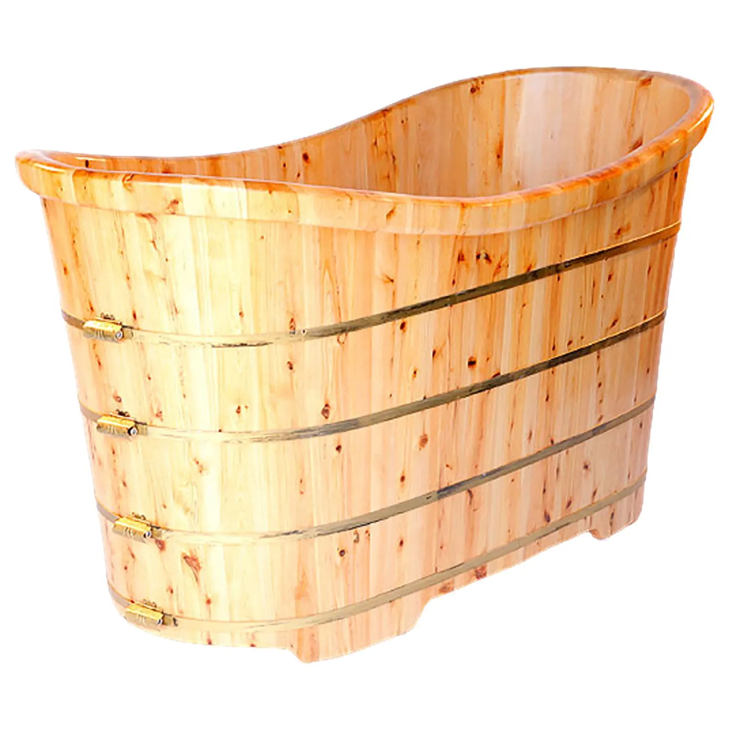 ALFI AB1105 63 inch Cedar Free Standing Bathtub