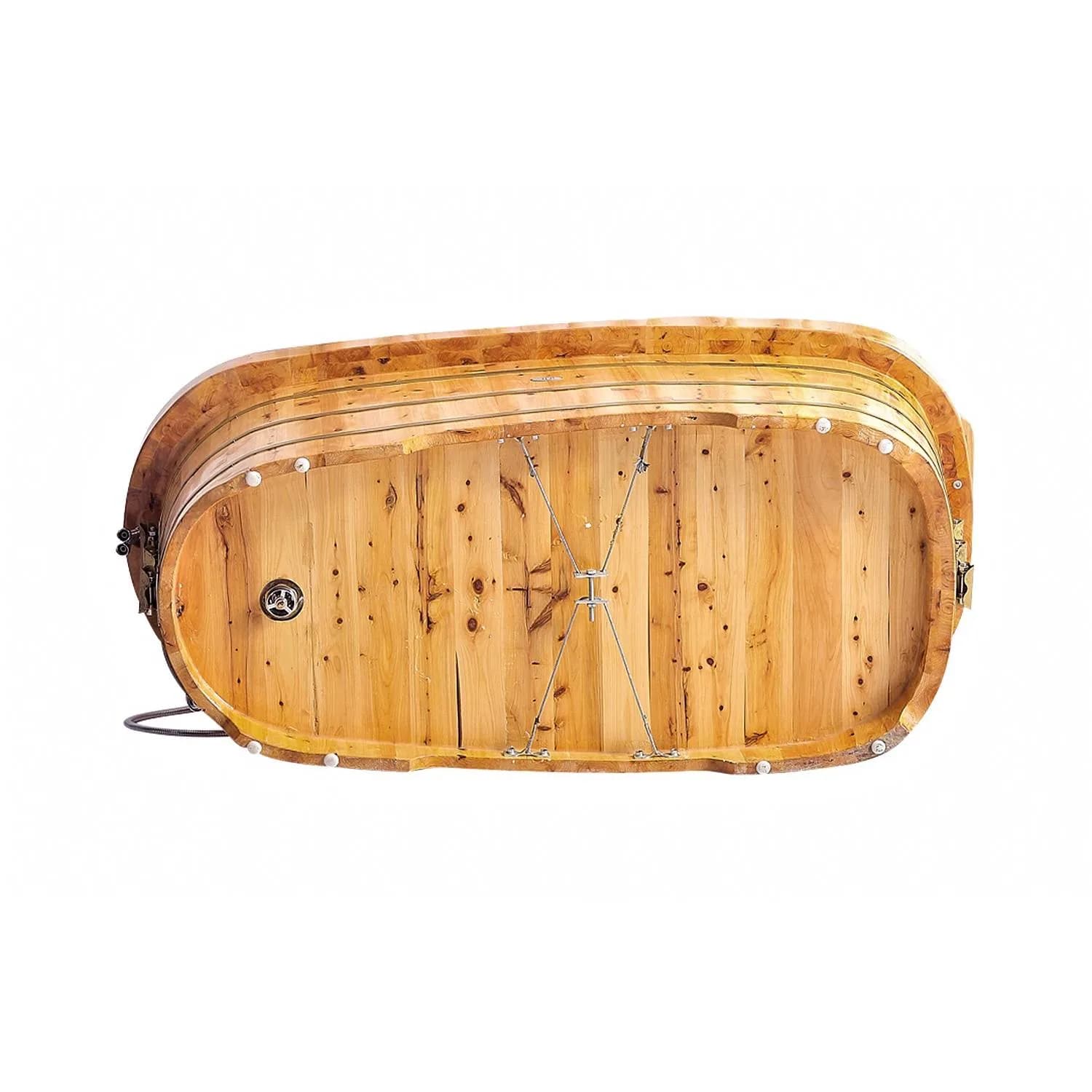 ALFI AB1139 61 inch Cedar Free Standing Bathtub With Headrests - image 5