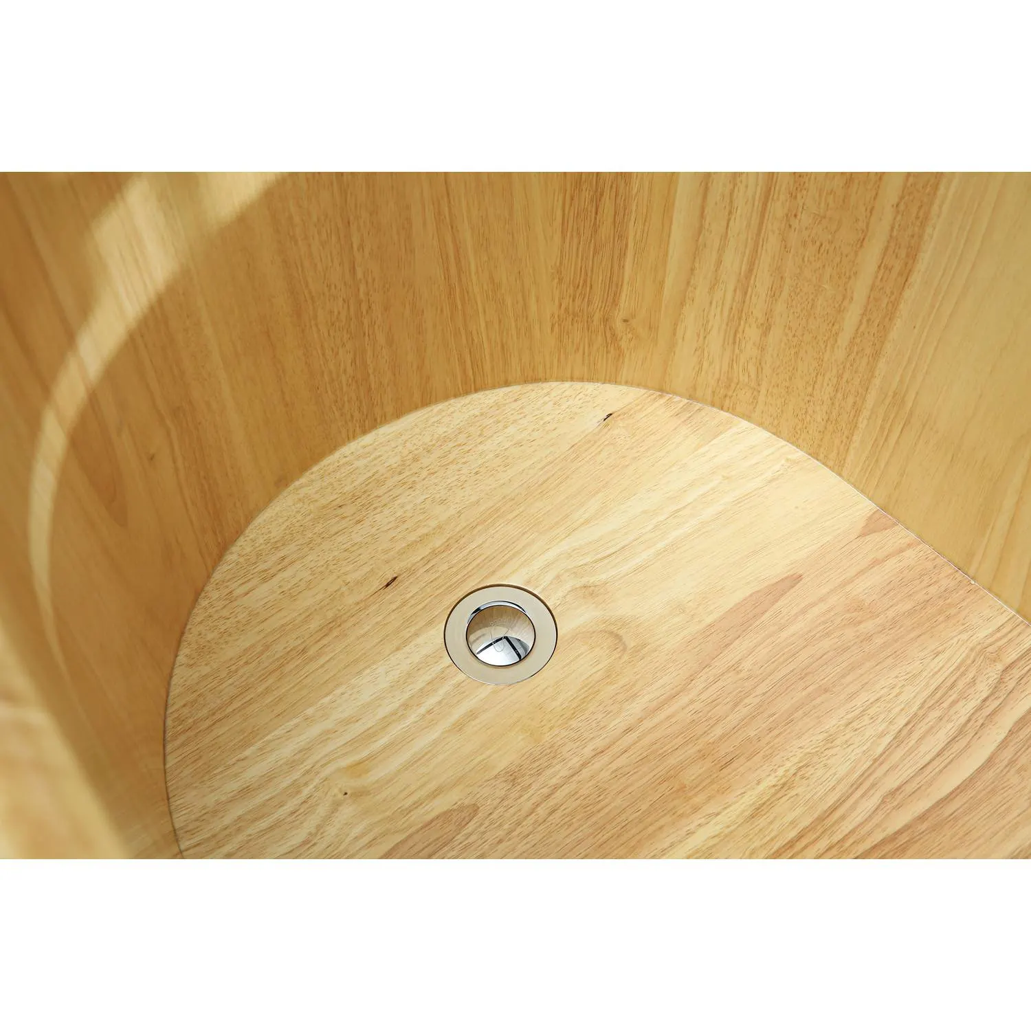 ALFI AB1163 61 inch Wooden Free Standing Bathtub With Cushion Headrest - image 13