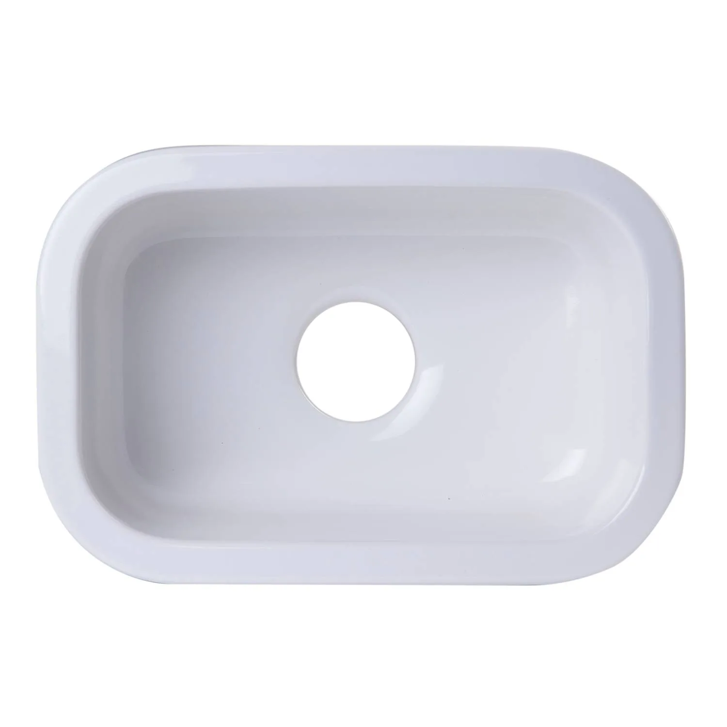 ALFI AB1218 Rectangular Fireclay Undermount /Drop-in Prep Kitchen Sink - image 4